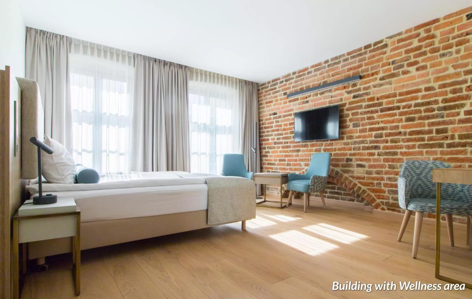 View (from property/room), Bed in Hotel Spichrz