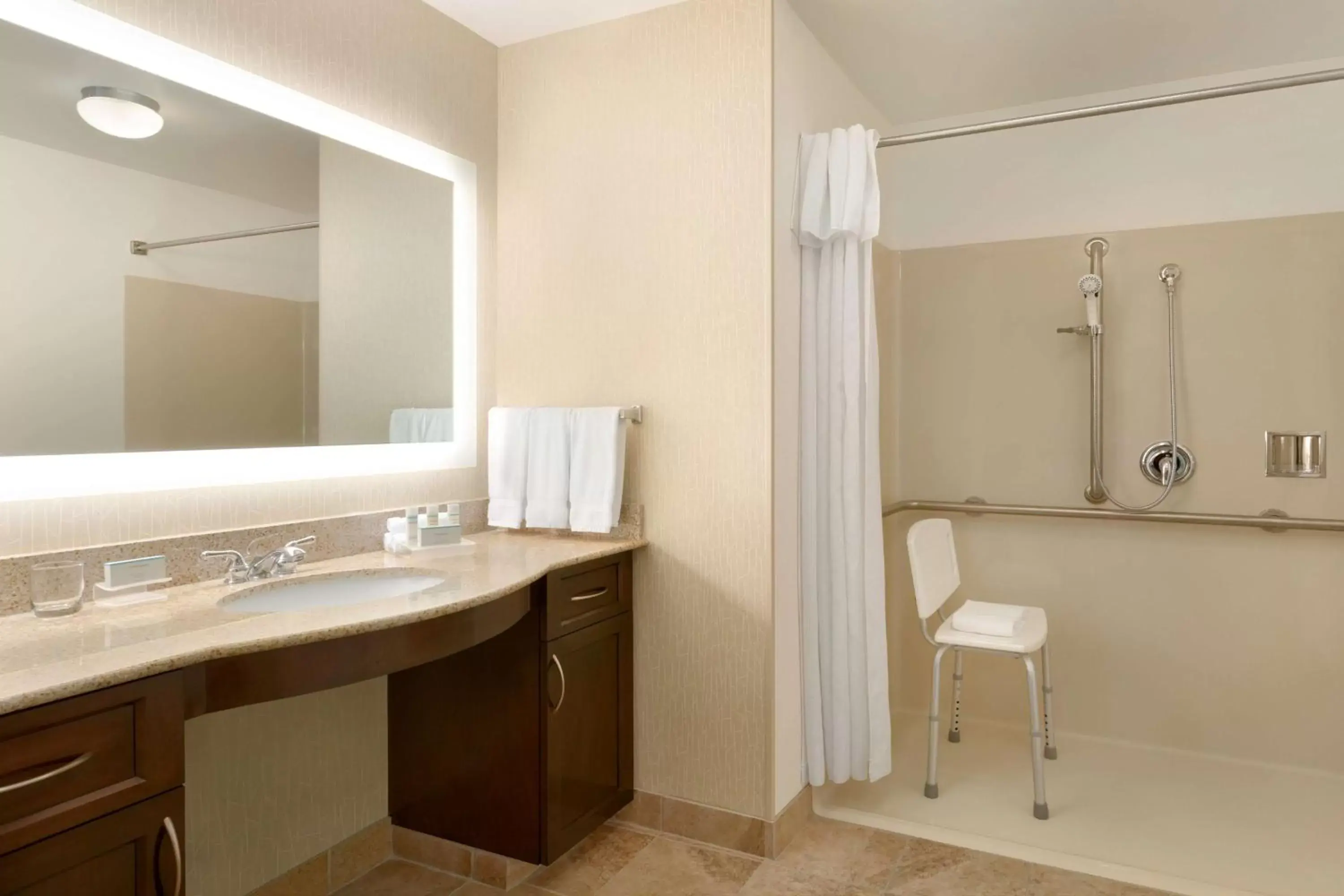 Bed, Bathroom in Homewood Suites By Hilton Las Vegas Airport