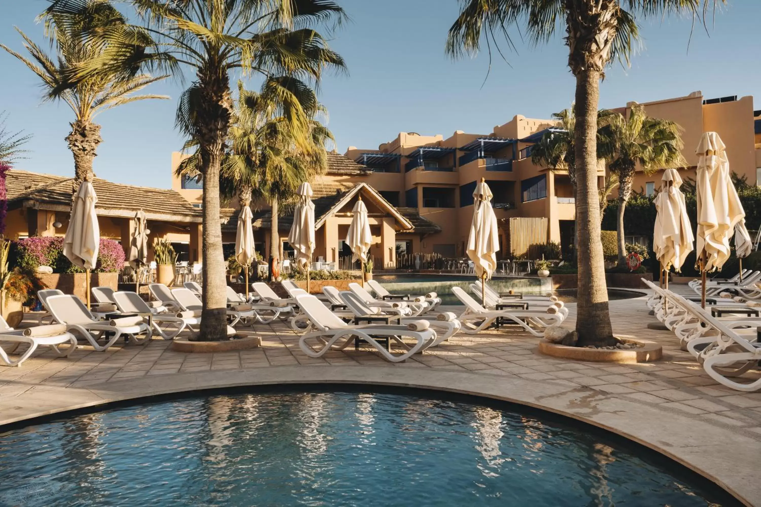 Swimming Pool in Paradis Plage Surf Yoga & Spa