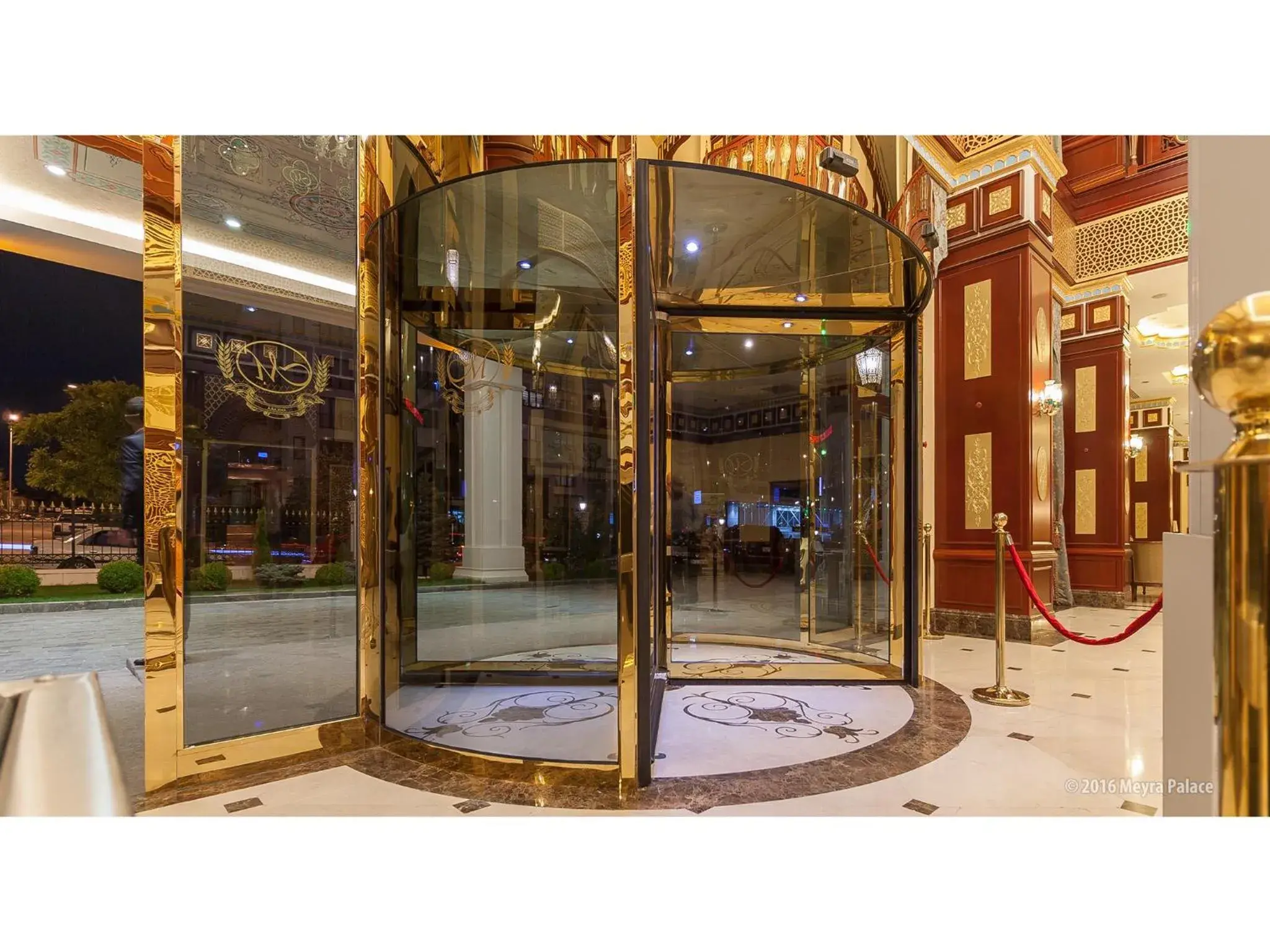 Facade/entrance in Meyra Palace Facade/entrance in Meyra Palace