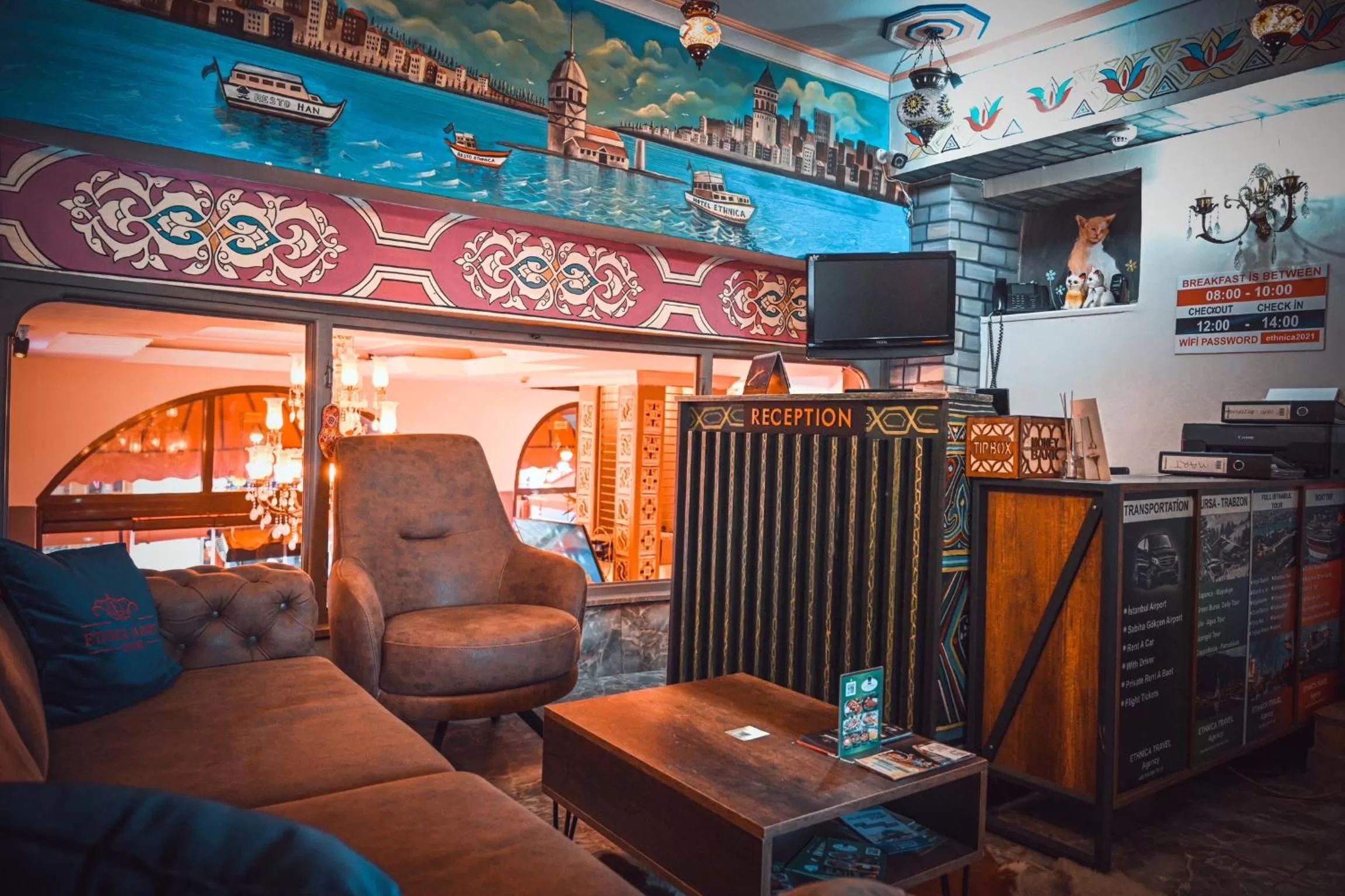 Seating area in Ethnica Hotel Old City