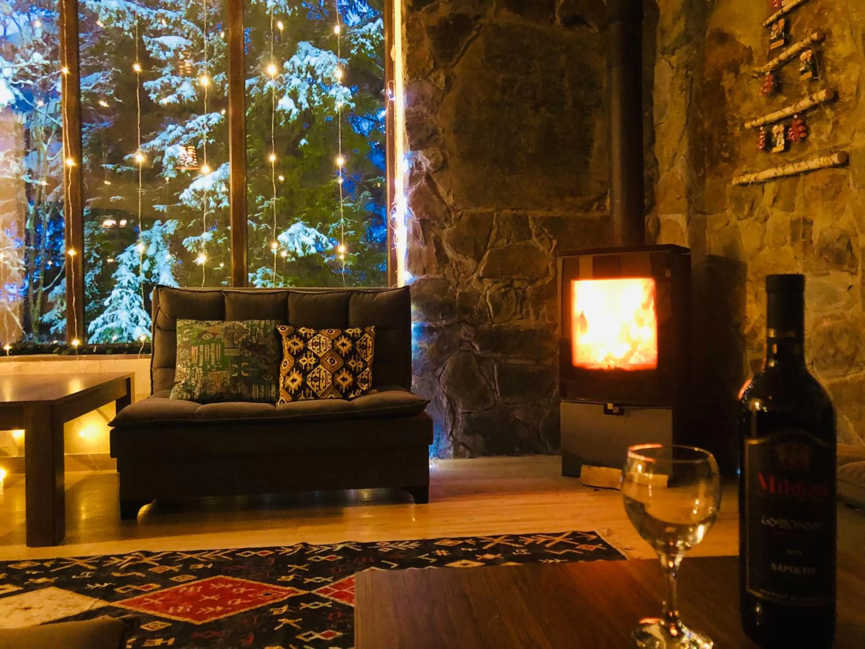 Seating Area in Hotel Shgedi Mestia