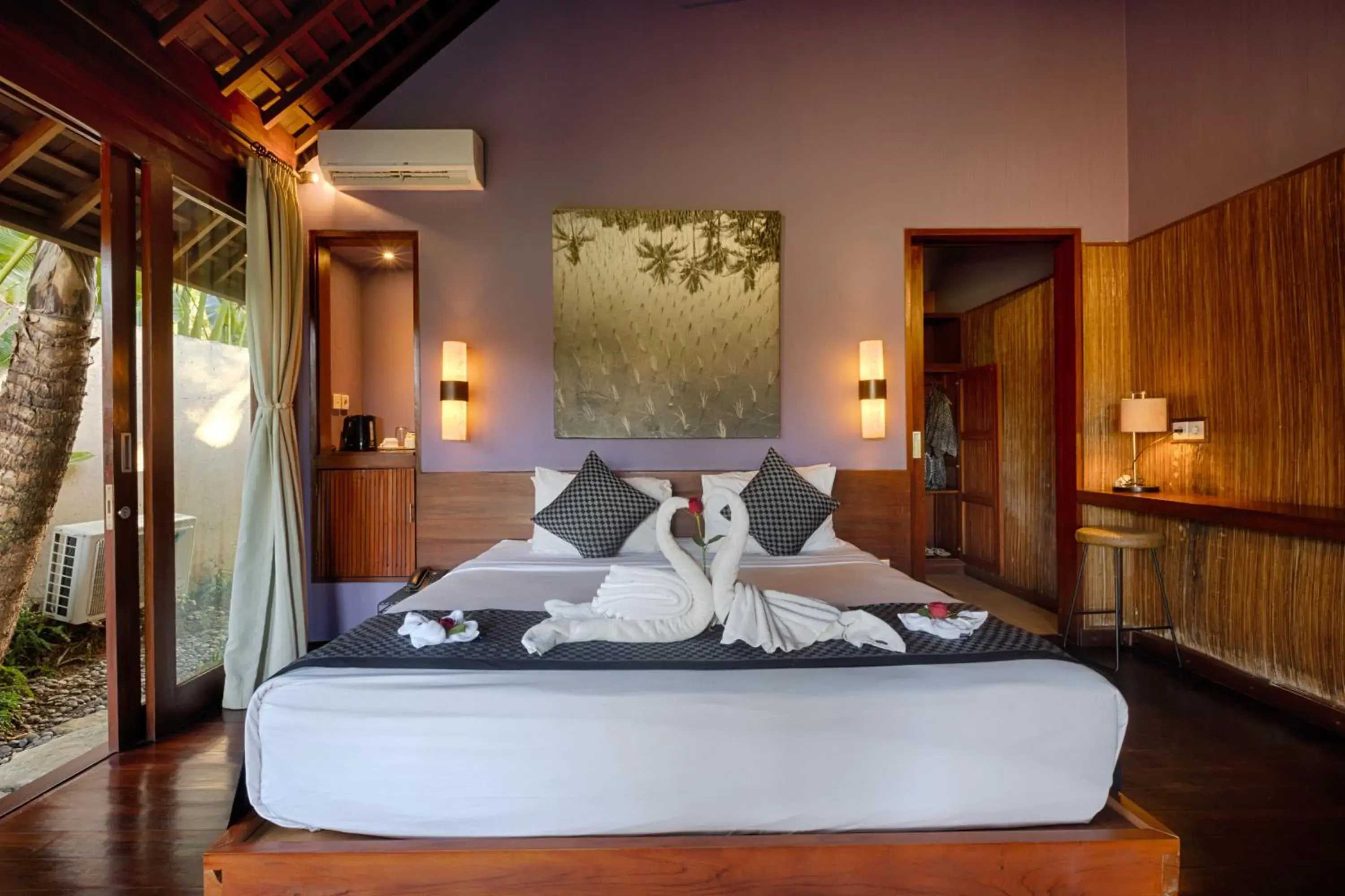 Bed in Temuku Villas Ubud - CHSE Certified