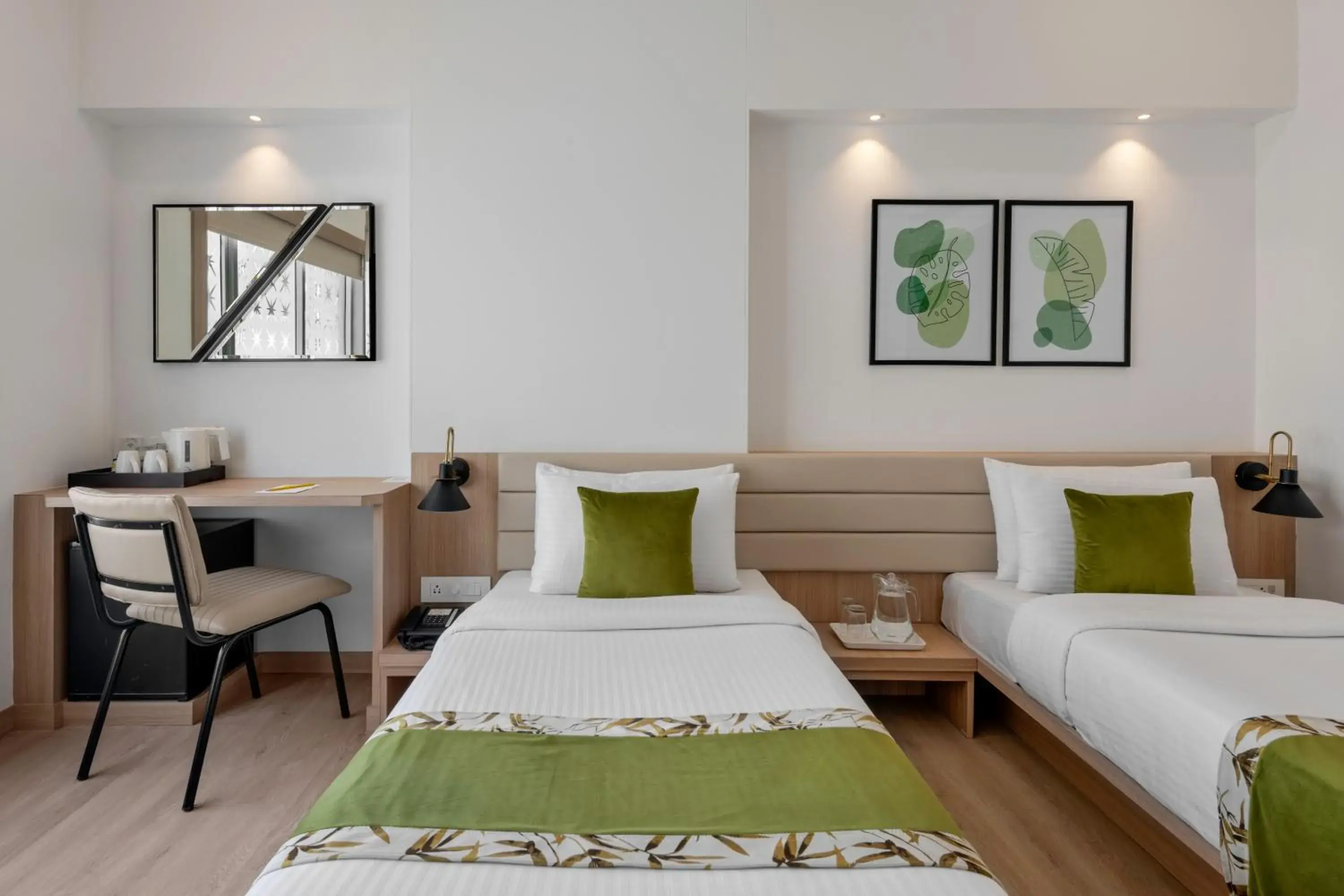 Bed in Lemon Tree Hotel, Vadodara Bed in Lemon Tree Hotel, Vadodara