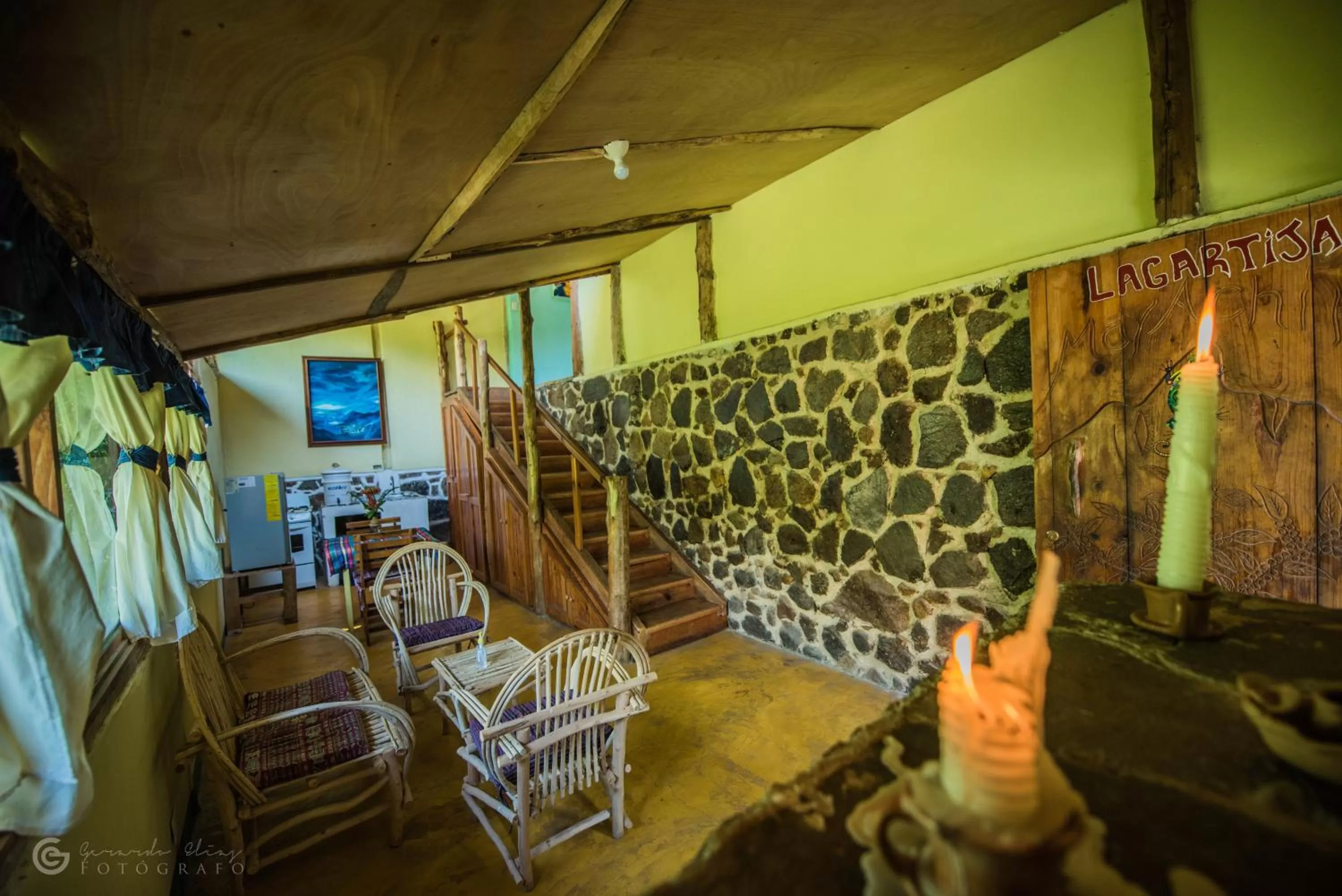 Seating area in Eco-Hotel Mayachik
