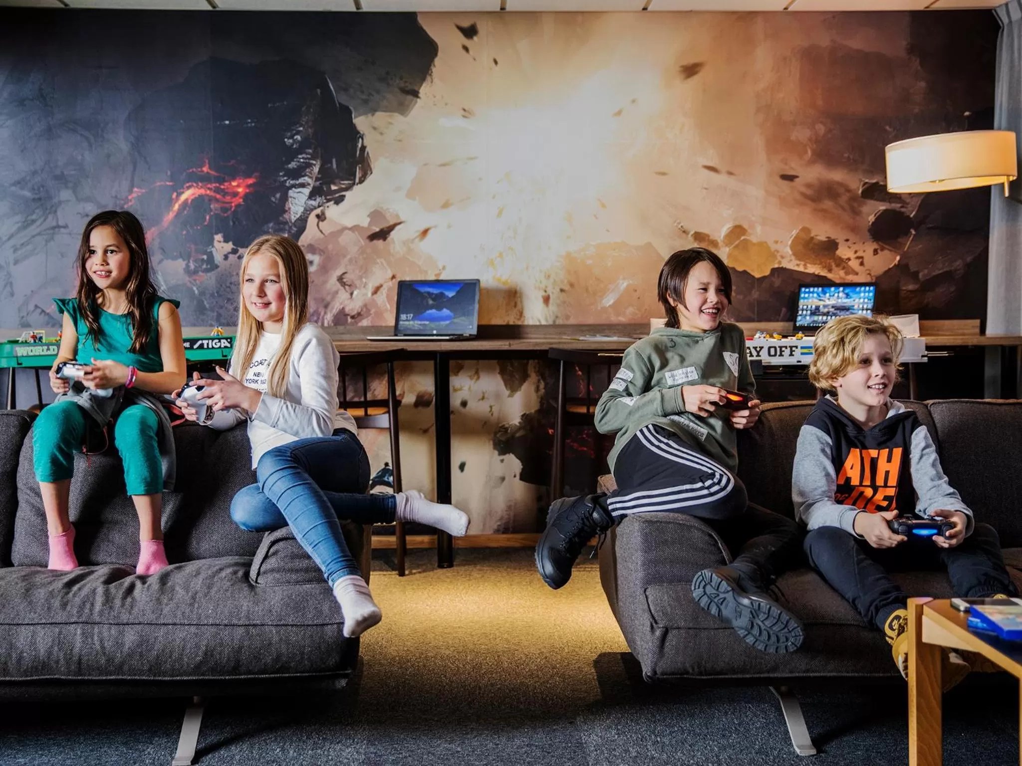 Communal lounge/ TV room in ArenaHotellet i Uppsala