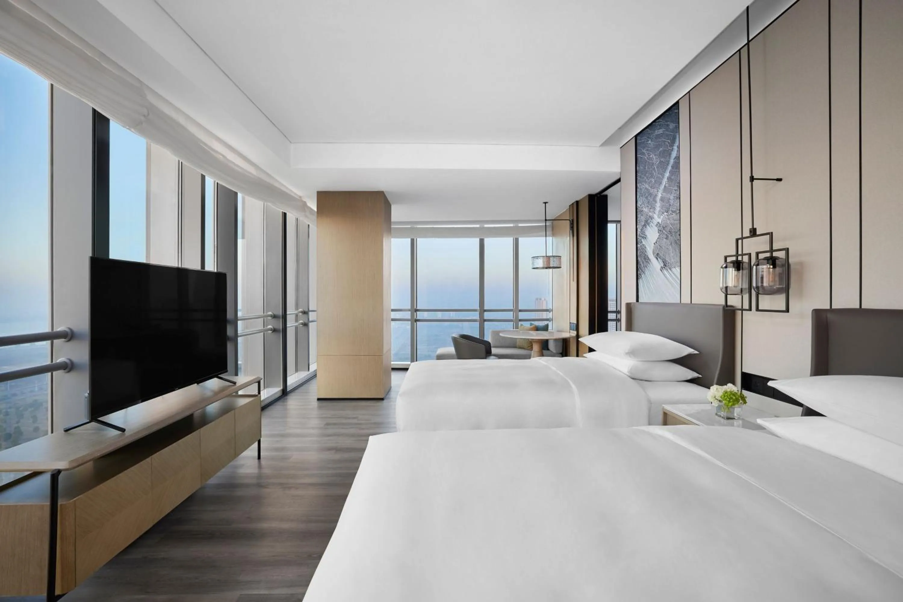 Photo of the whole room, Bed in Changzhou Marriott Hotel Jintan