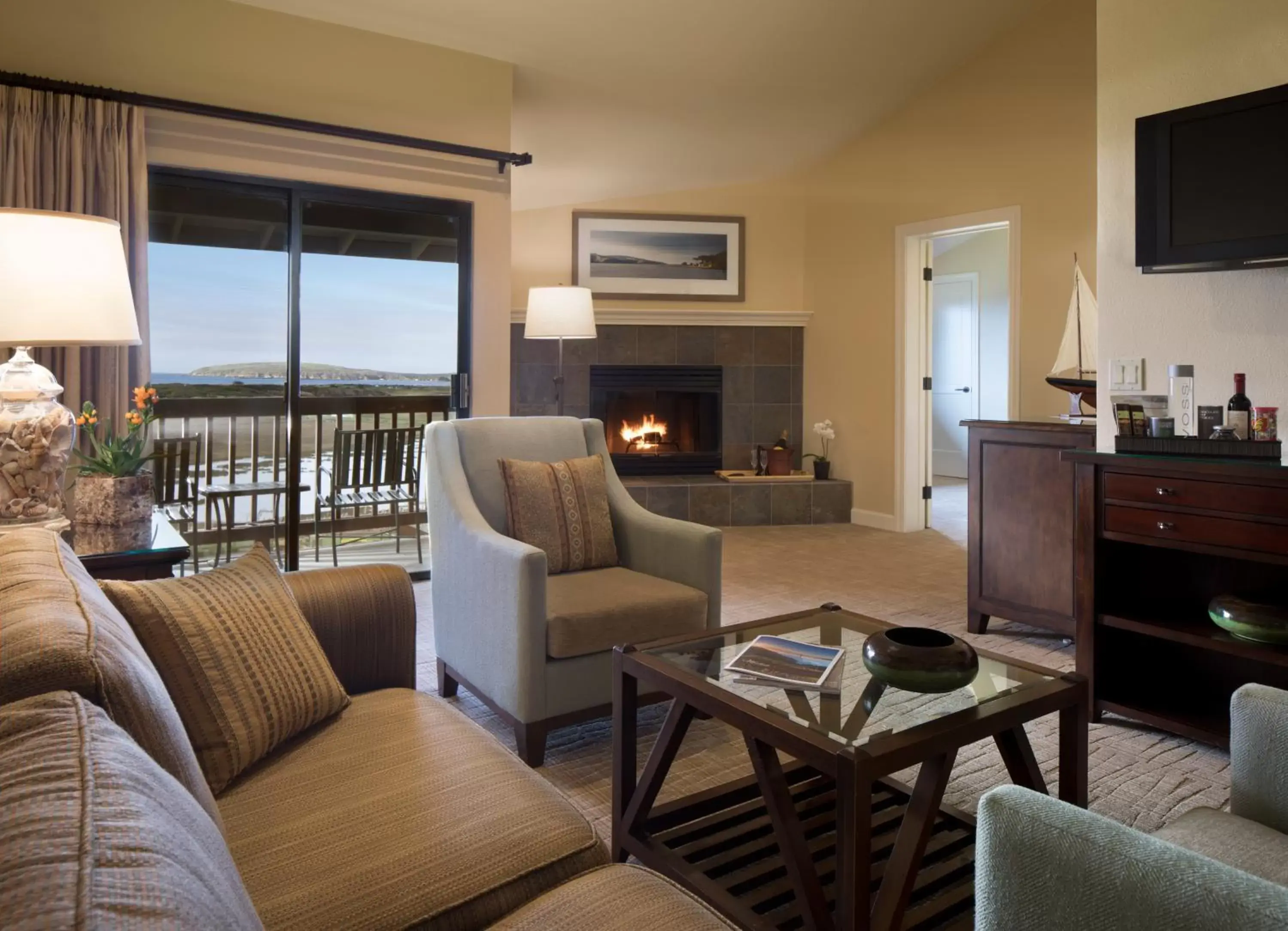 Seating Area in The Lodge at Bodega Bay