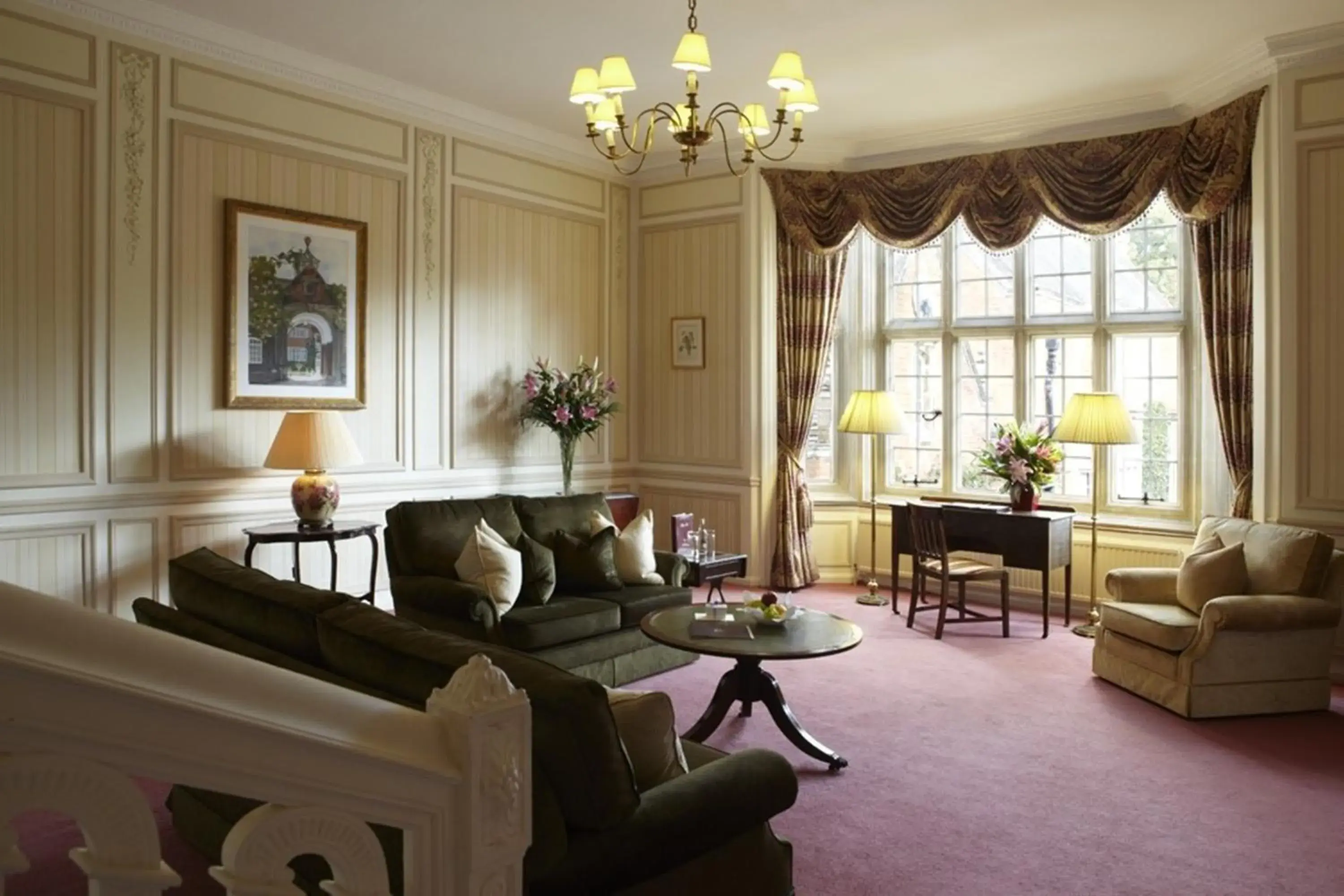 Living room, Seating Area in Tylney Hall Hotel