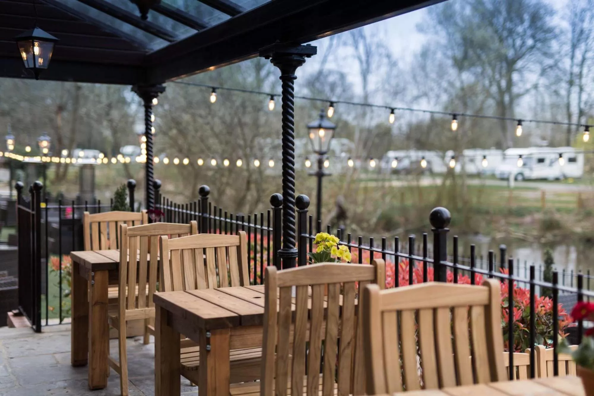 Patio in The Bridge Hotel