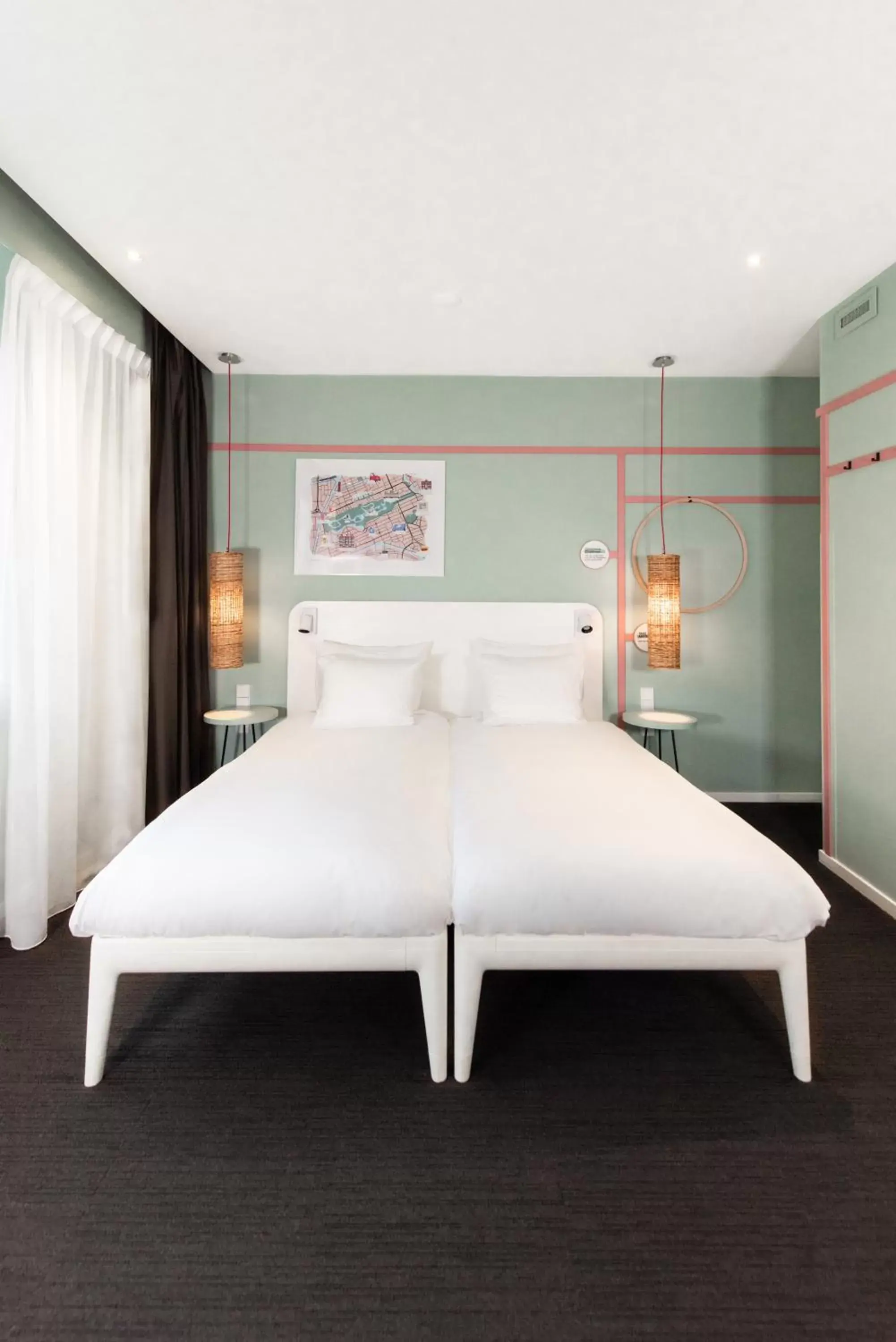Bed in Conscious Hotel Vondelpark