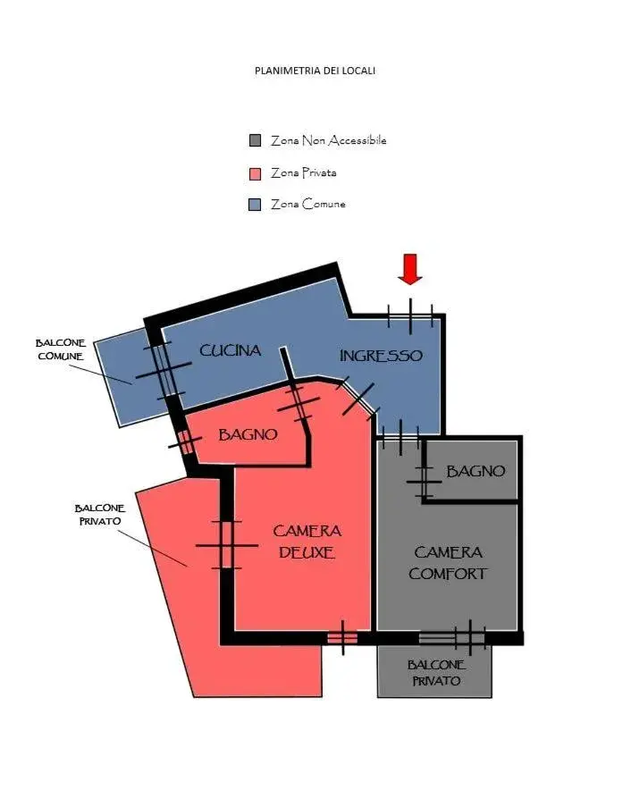 Floor Plan in Central Apartment Campobasso