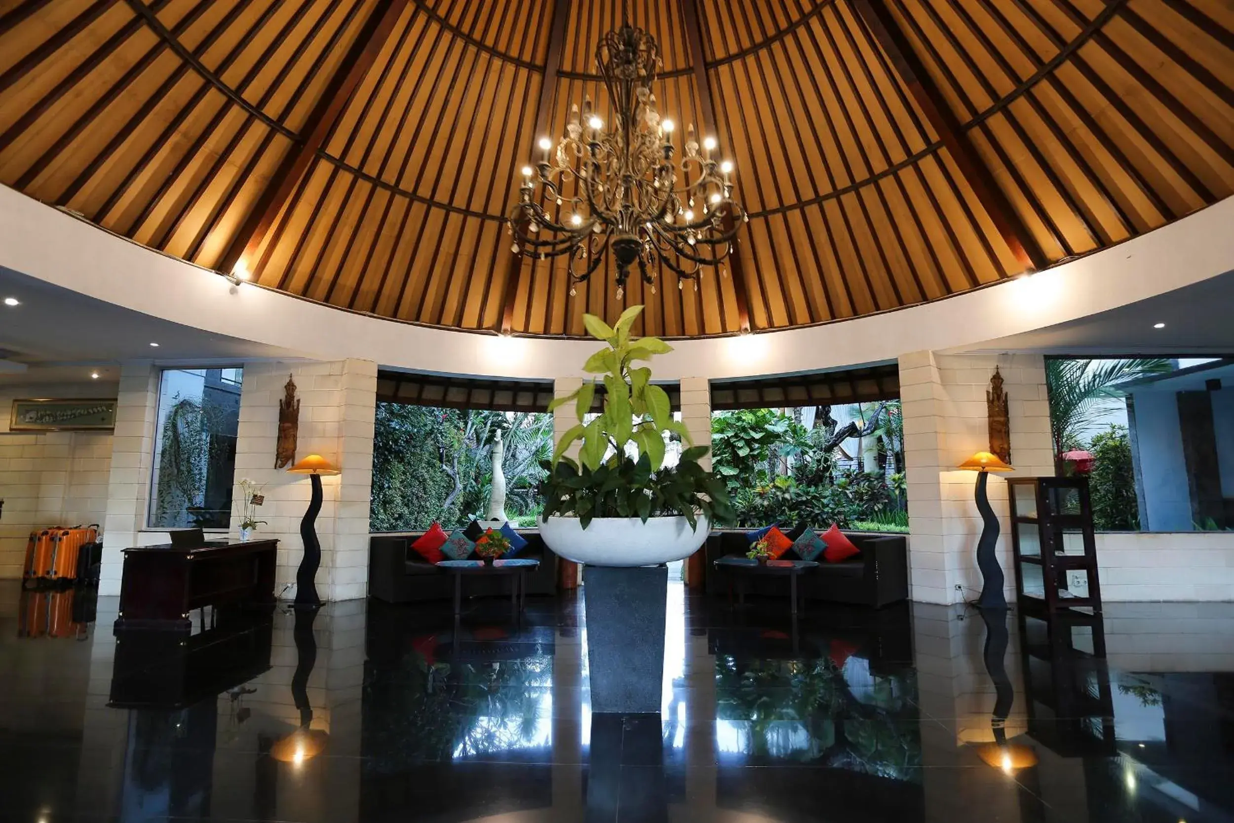 Lobby or reception in The Bidadari Villas and Spa