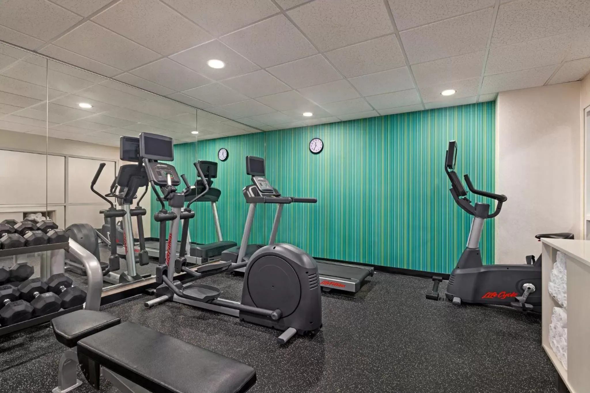 Fitness centre/facilities, Fitness Center/Facilities in Holiday Inn Express & Suites Pembroke Pines-Sheridan St, an IHG Hotel