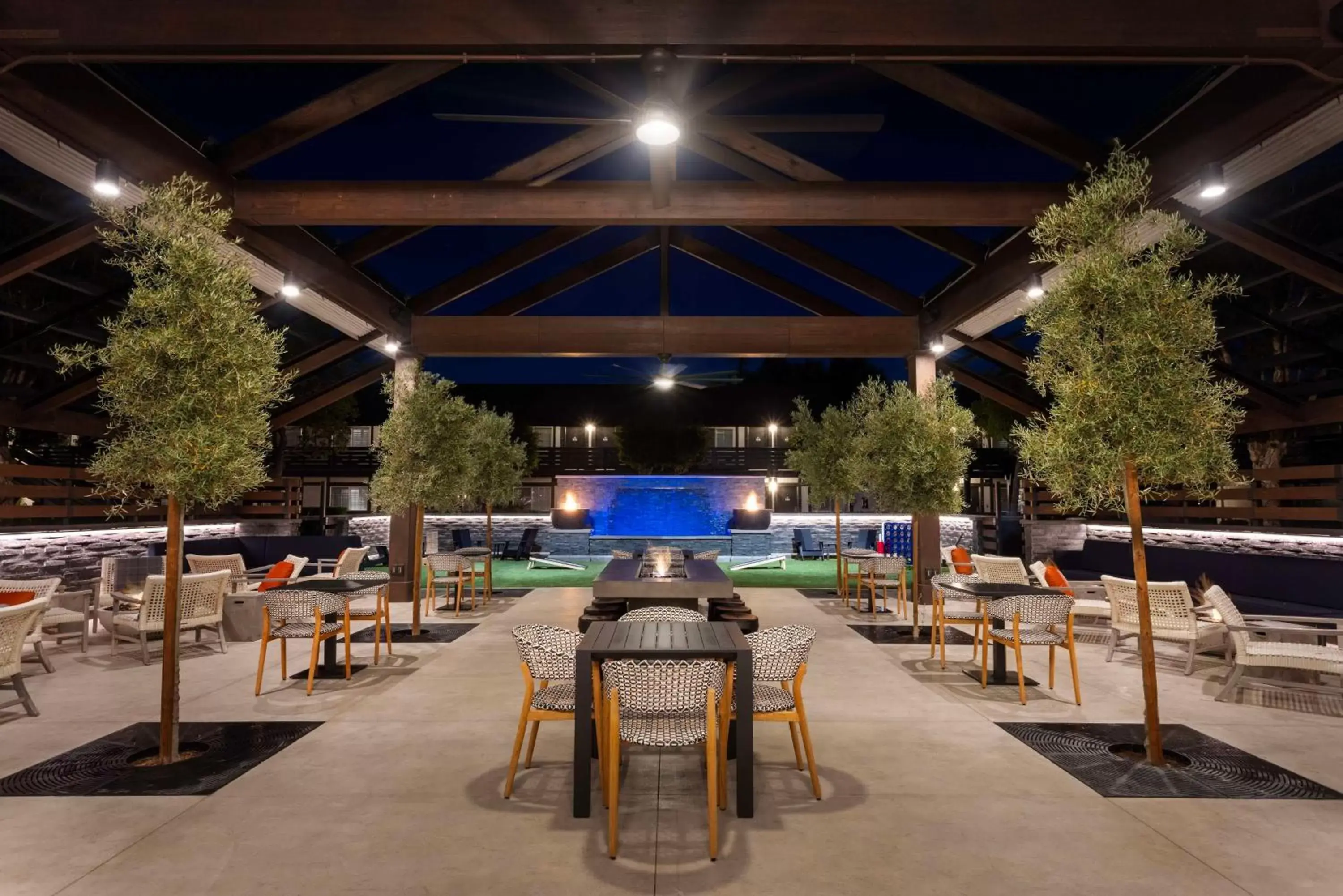 Inner courtyard view in The Hadsten Solvang, Tapestry Collection by Hilton Inner courtyard view in The Hadsten Solvang, Tapestry Collection by Hilton