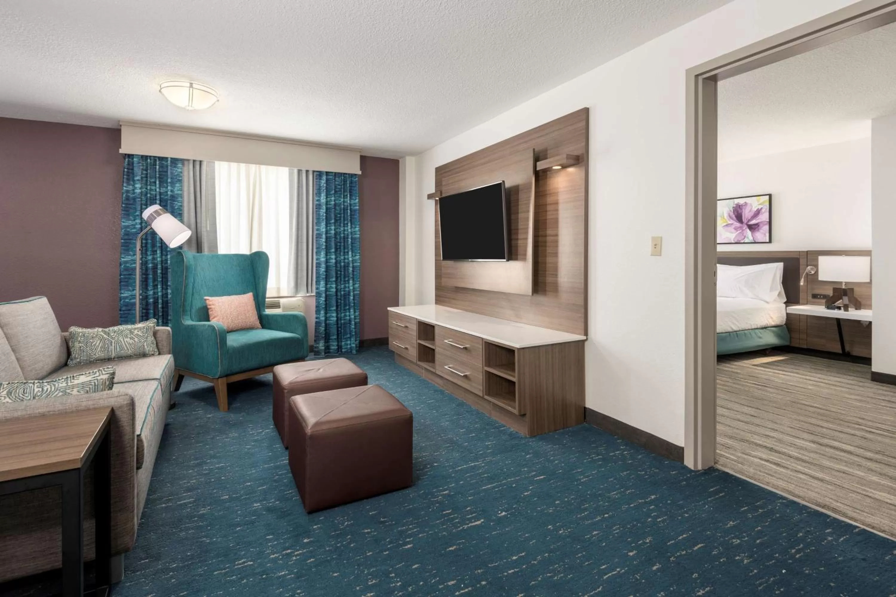 Living room, Bed in Hilton Garden Inn Lafayette/Cajundome