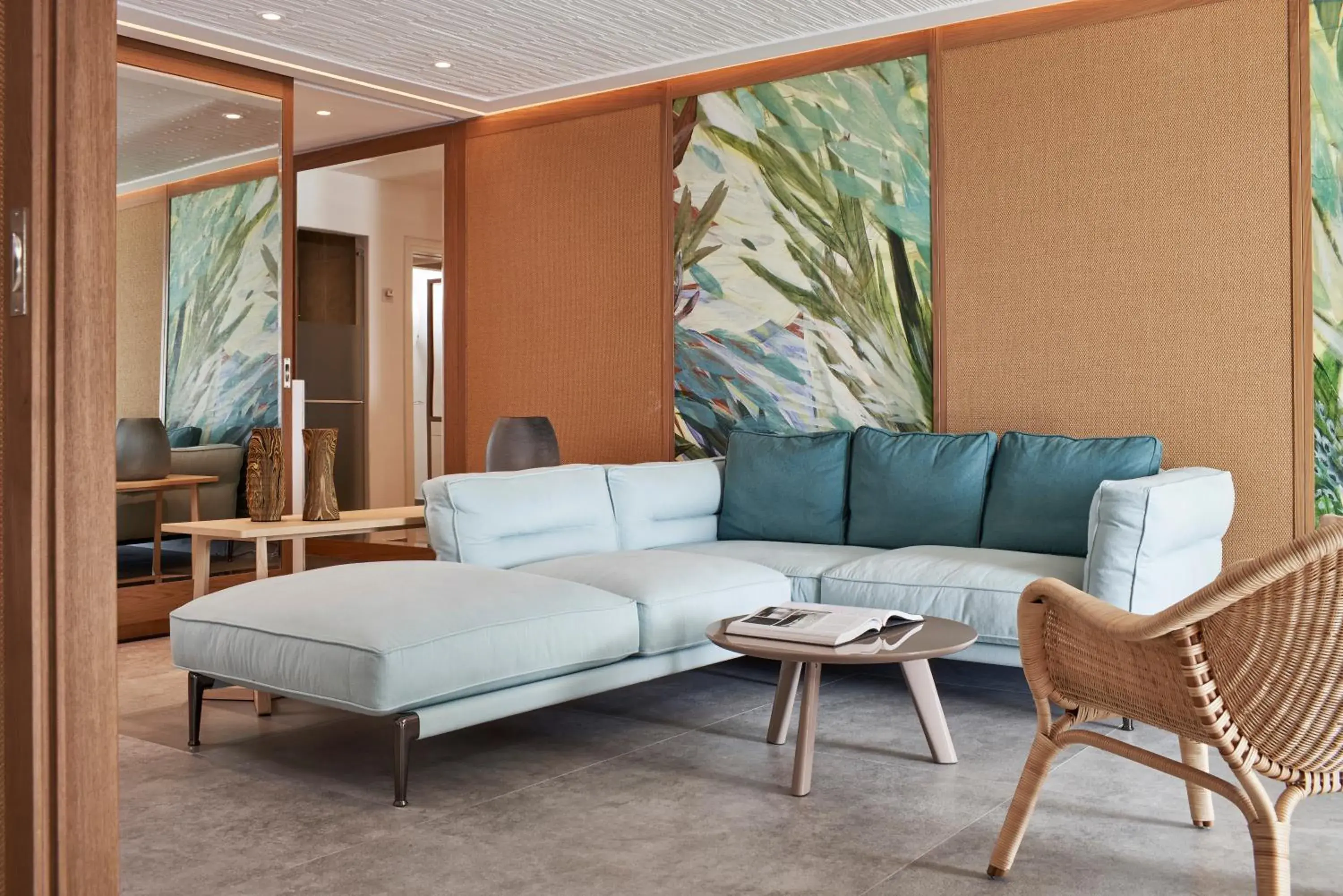 Living room, Seating Area in Myconian Kyma - Design Hotels