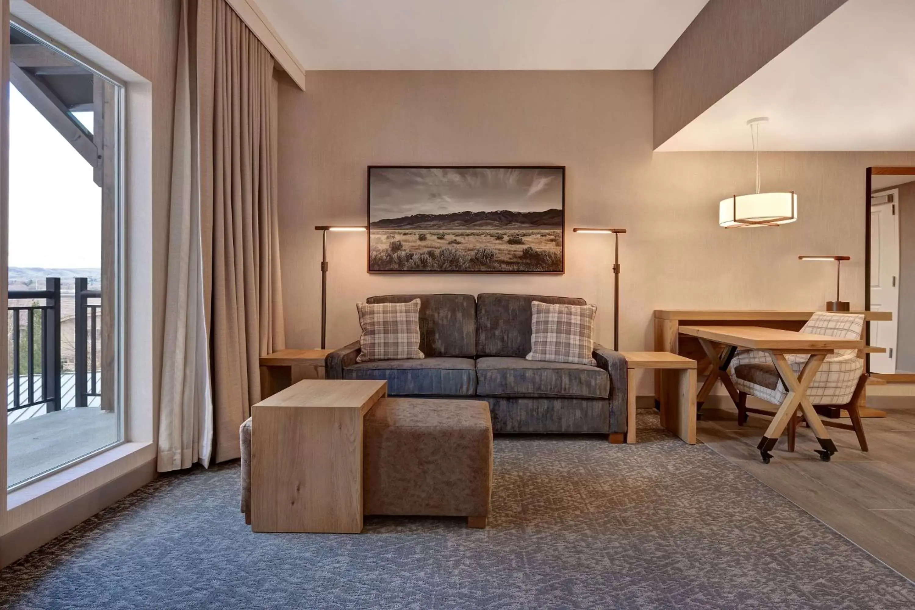 Living room, Seating Area in Homewood Suites By Hilton Eagle Boise, Id