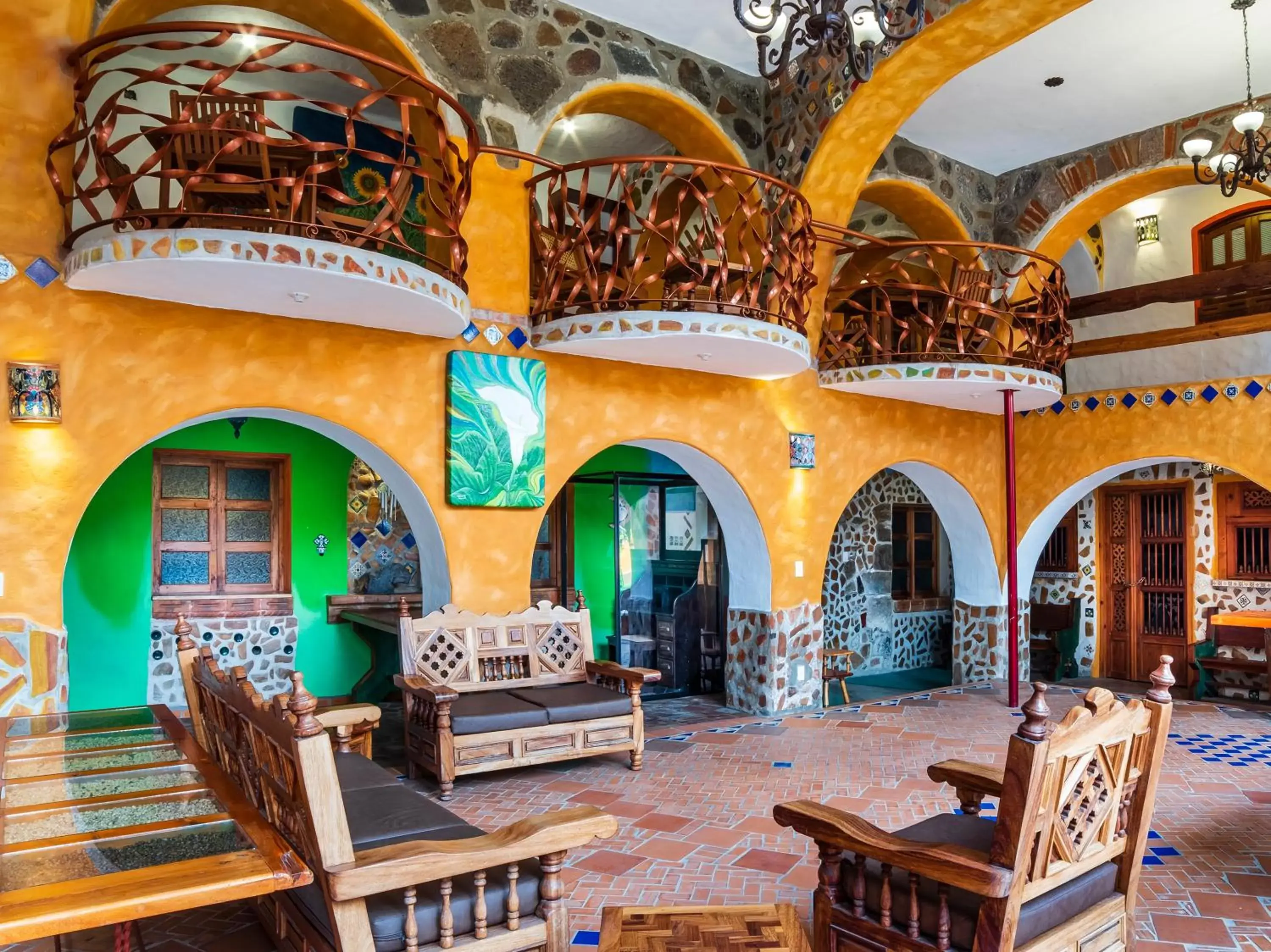 Lobby or reception in Casa Miguel Arcangel
