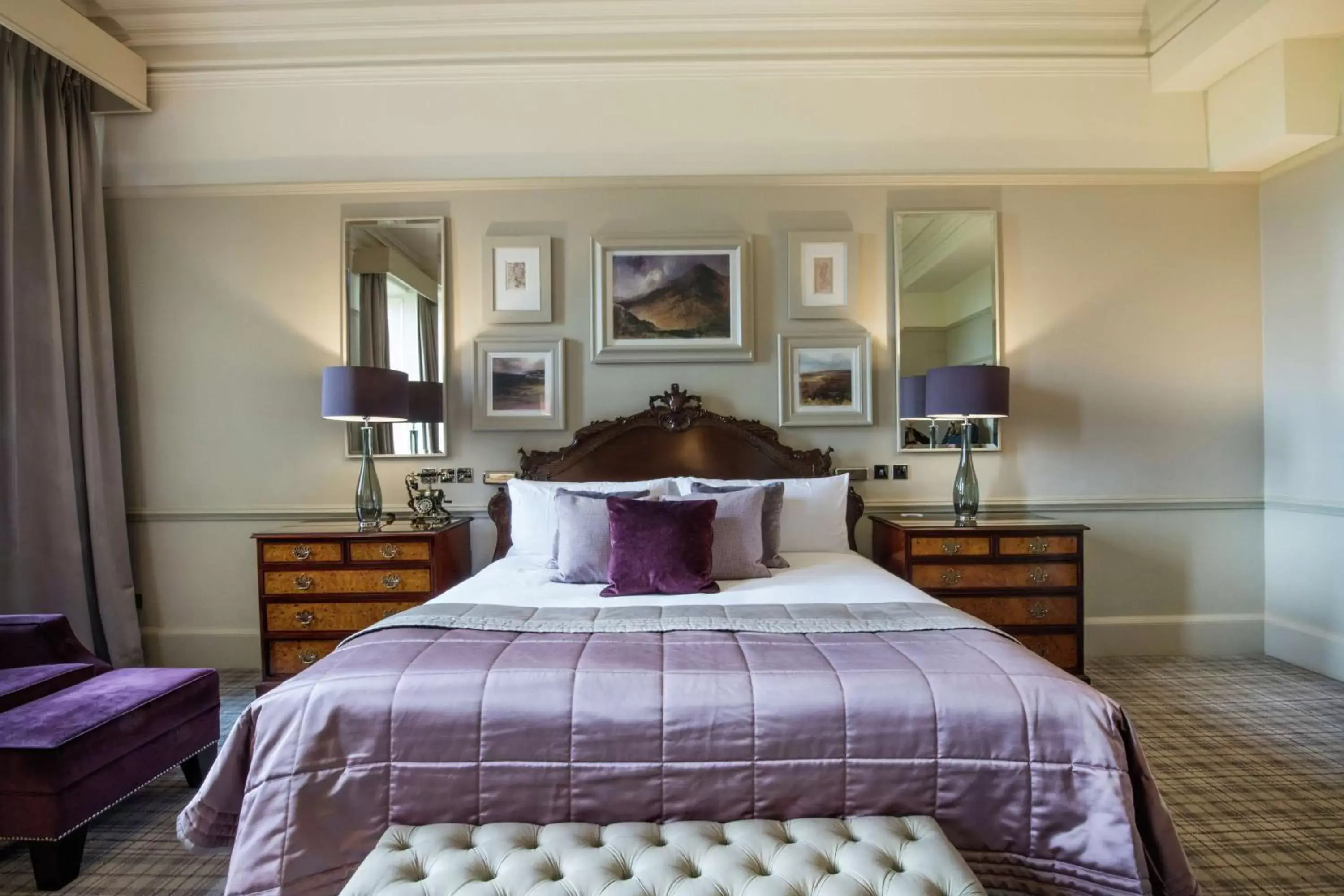Living room, Bed in Waldorf Astoria Edinburgh - The Caledonian