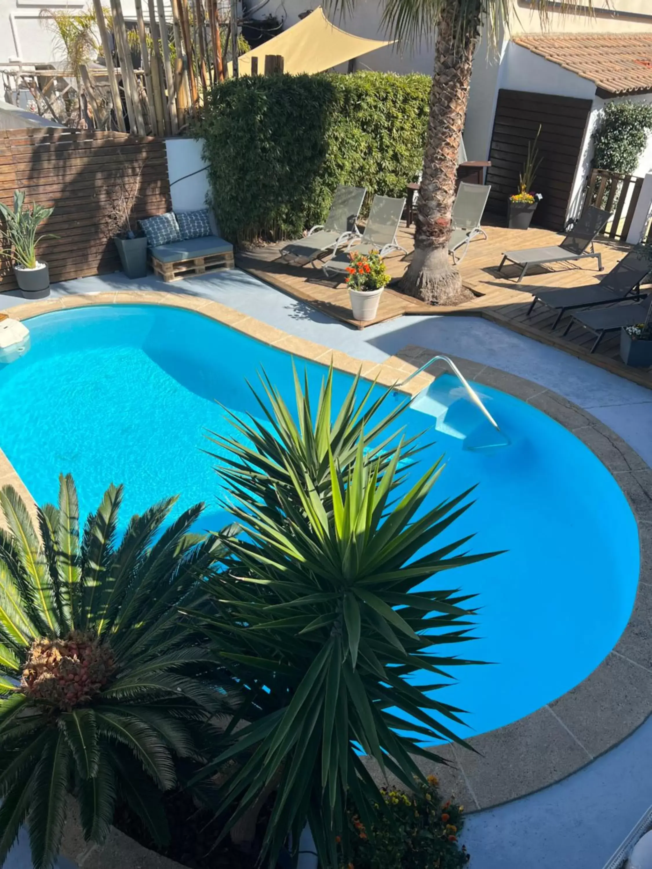 Swimming pool, Pool View in Hôtel Le Médiéval