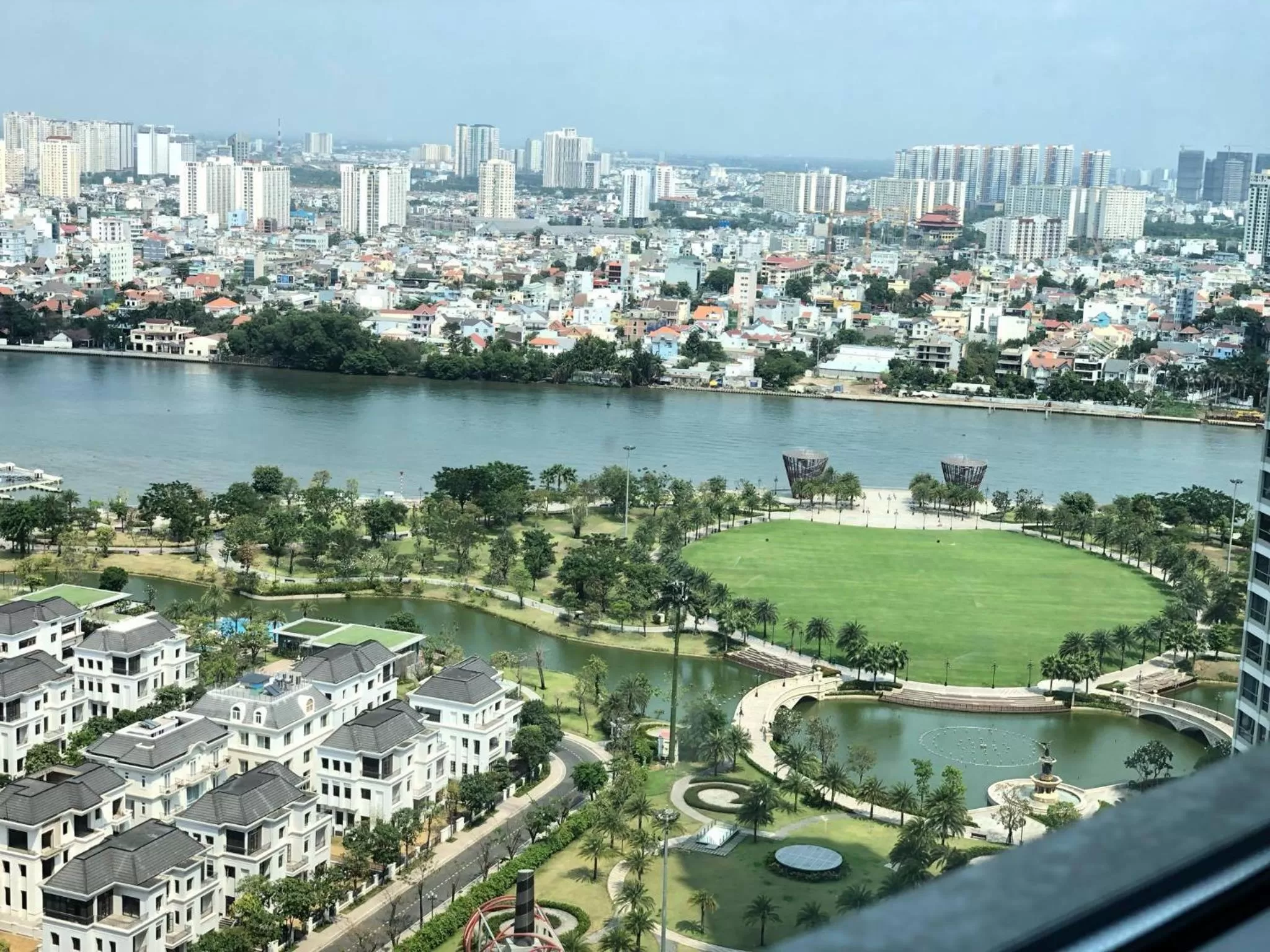 Natural landscape, Bird's-eye View in Vinhomes Central Park-Nice Homes