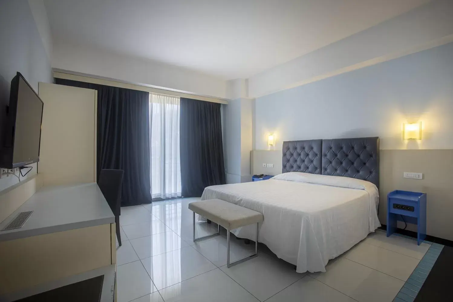 Bed in Grand Hotel Salerno
