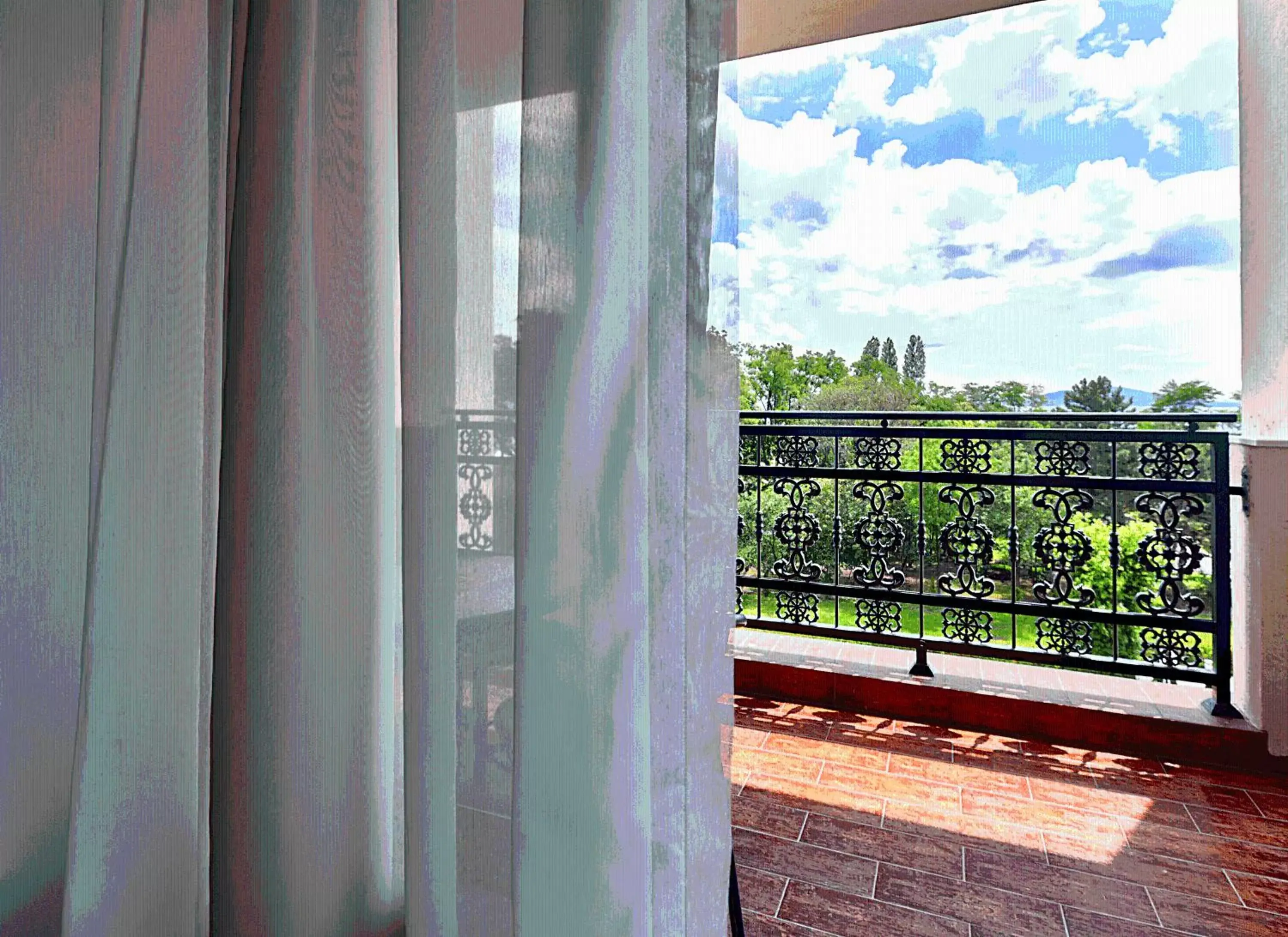 View (from property/room), Balcony/Terrace in Primoretz Grand Hotel & Spa