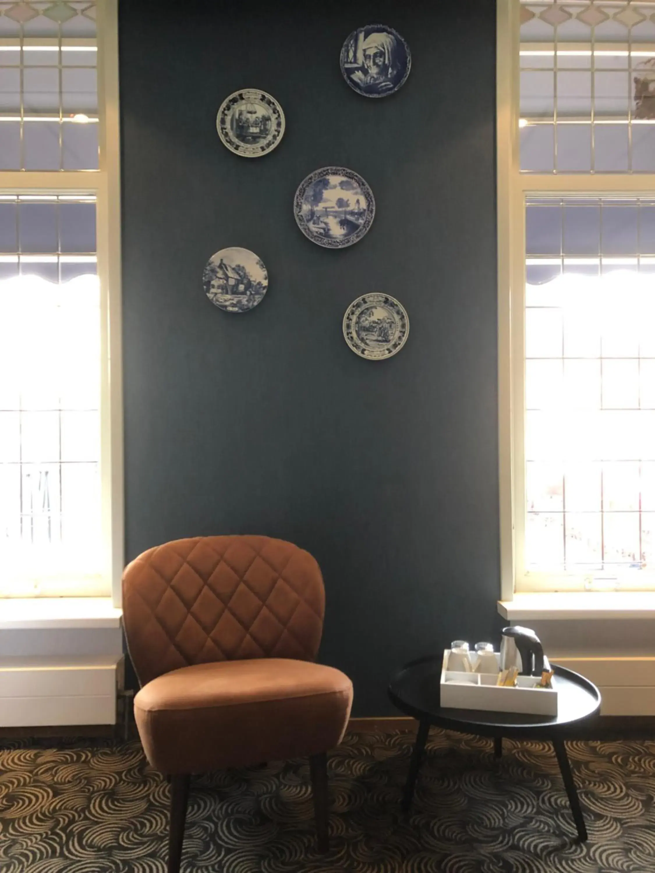 Decorative detail, Seating Area in Hotel de Koophandel