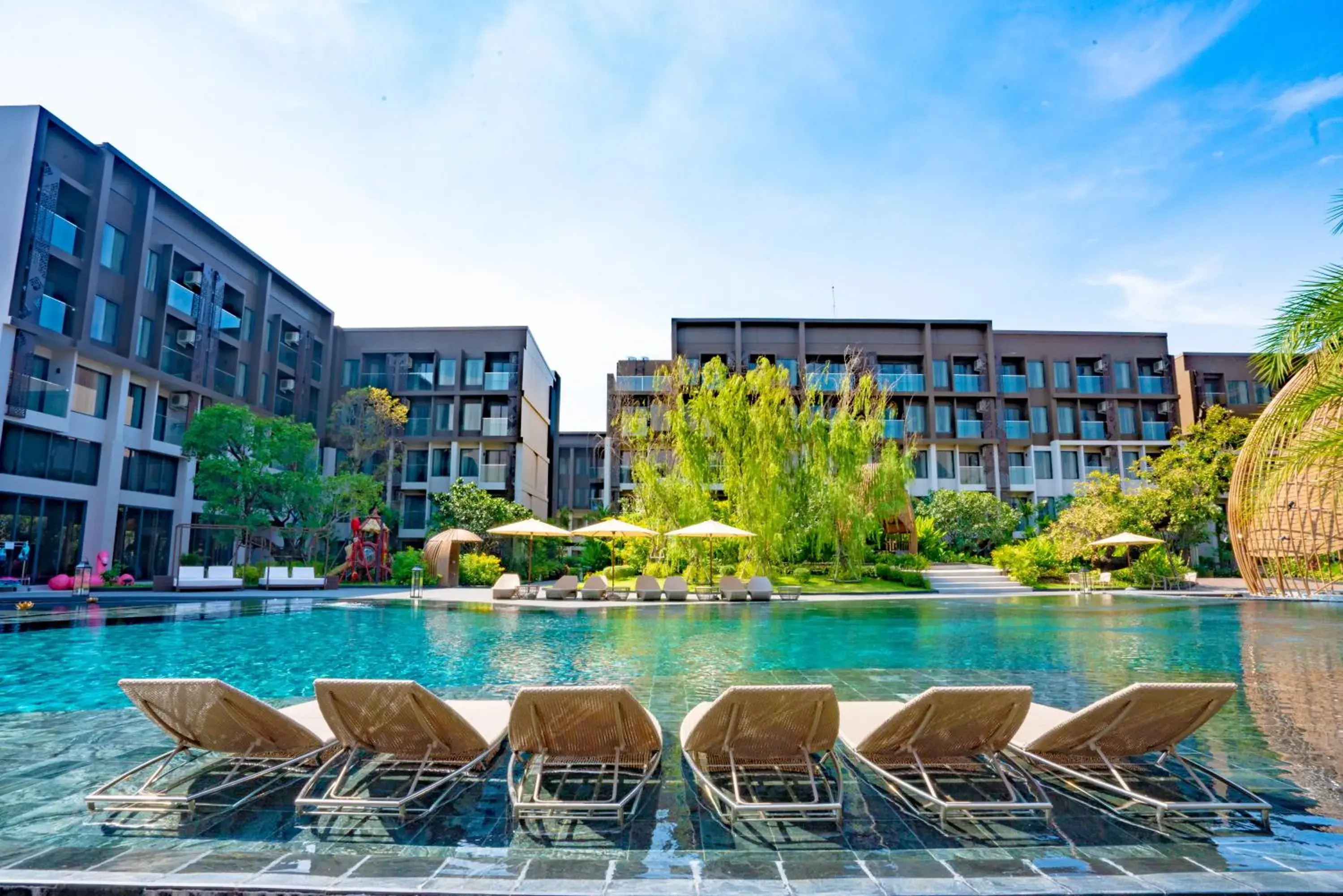 Property building, Swimming Pool in Divalux Resort & Spa Bangkok, Suvarnabhumi Airport-Free Shuttle
