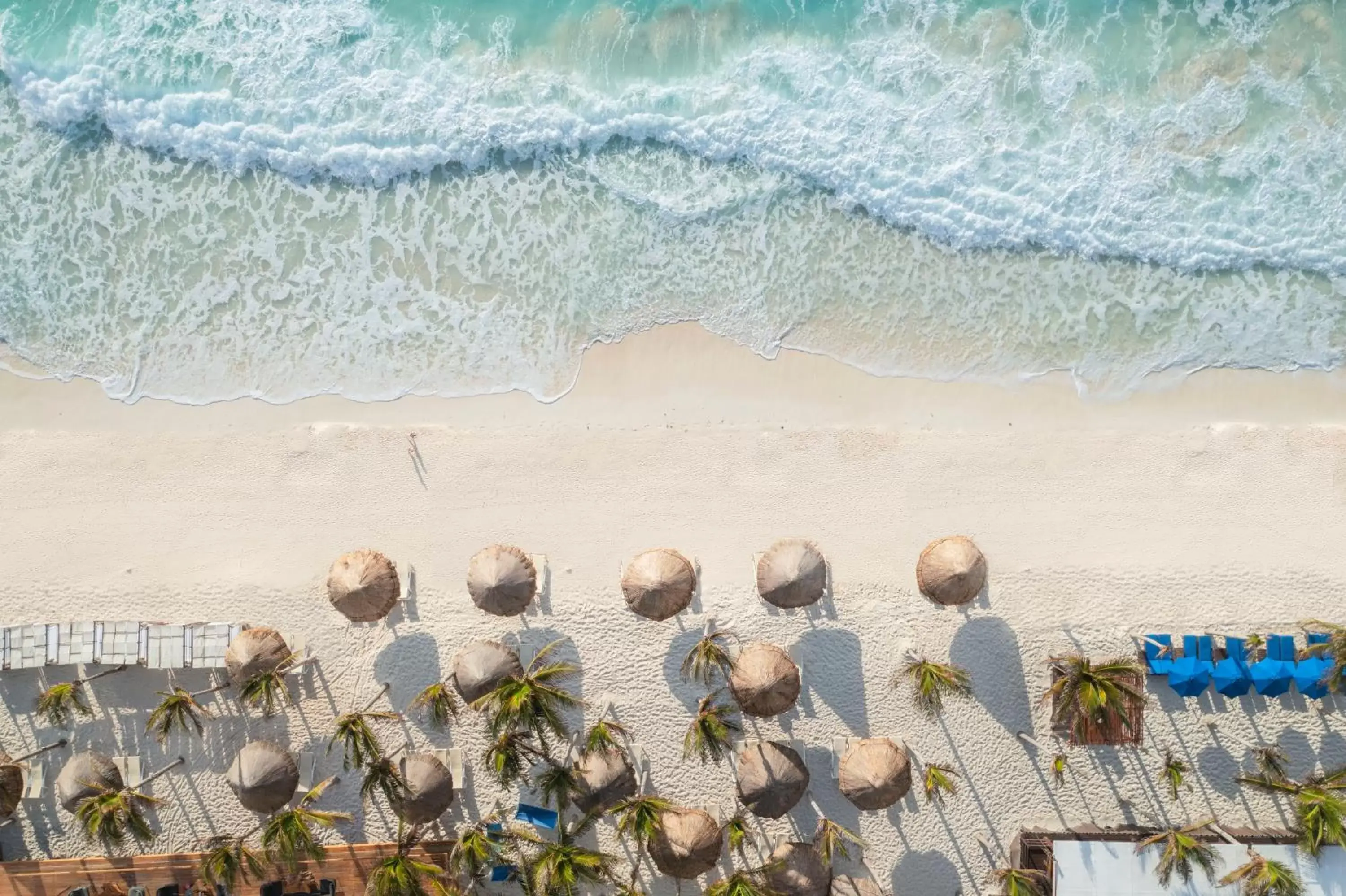 Bird's eye view, Beach in Hotel NYX Cancun