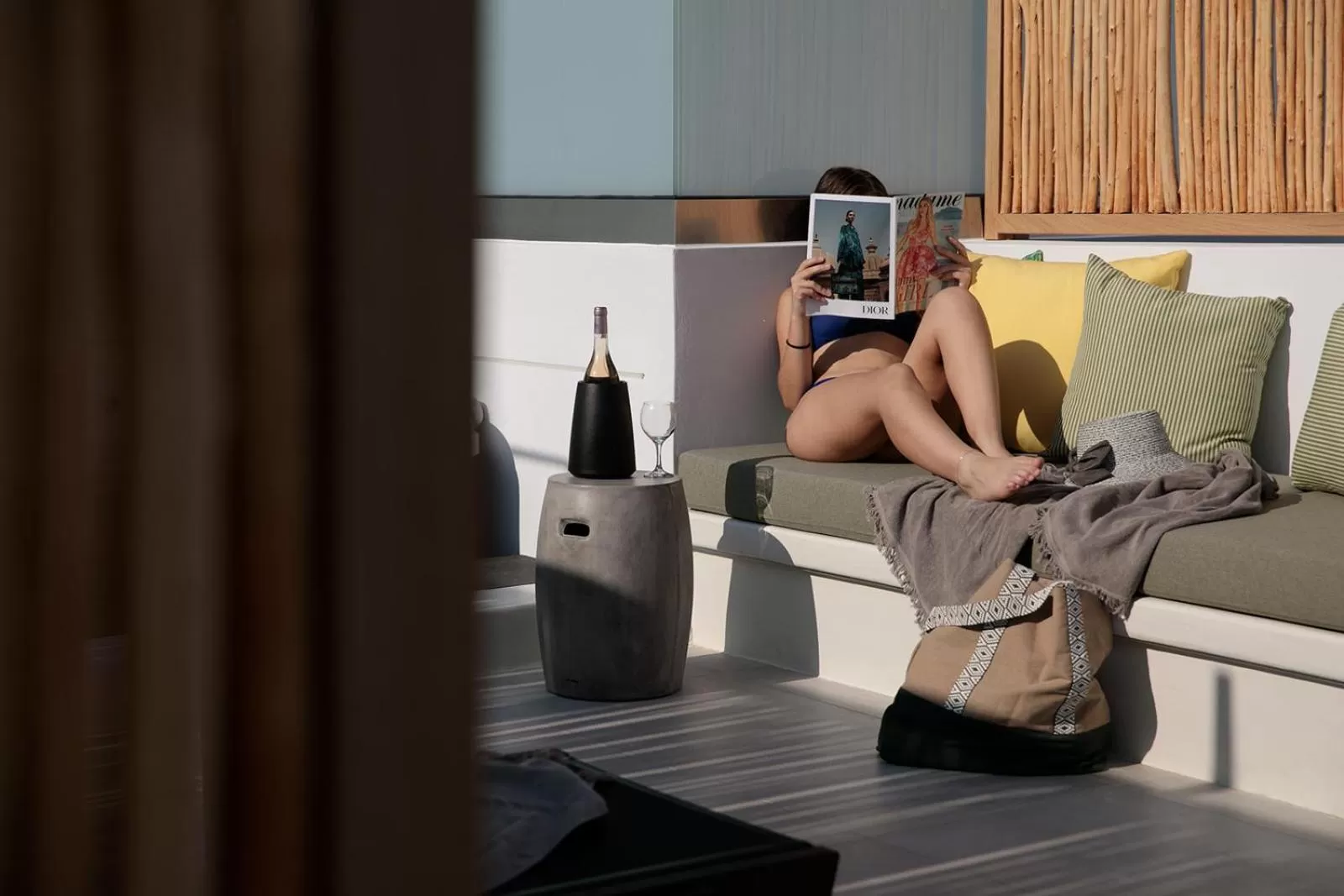 Hot Tub in Makava Suites Naxos