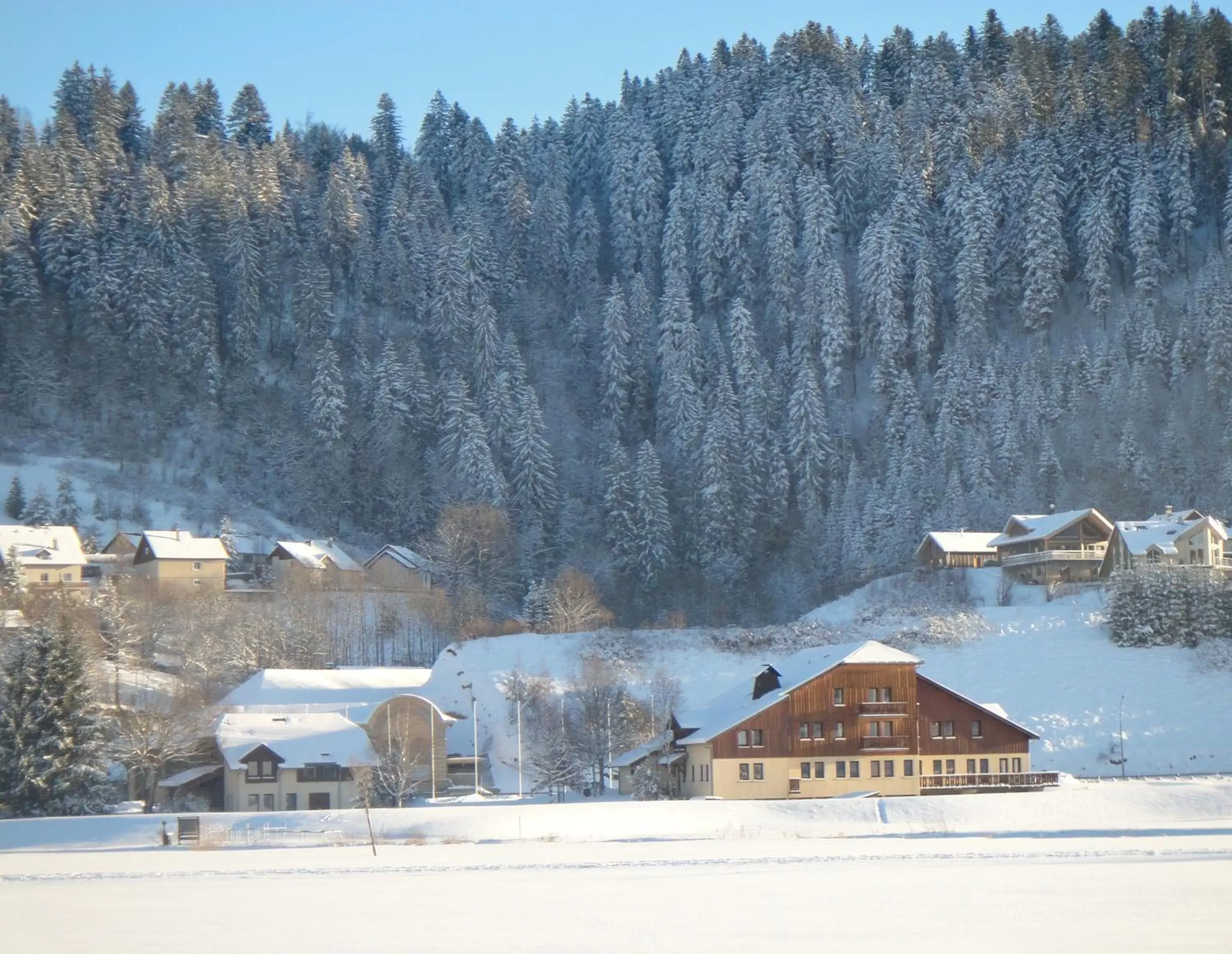 Property building, Winter in Espace Morteau