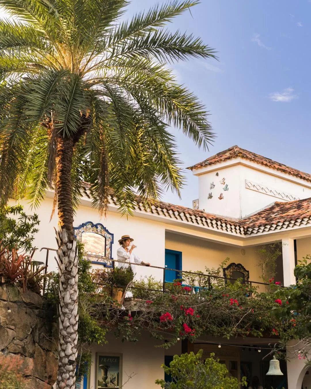 Inner courtyard view in Vila da Santa Hotel Boutique & Spa