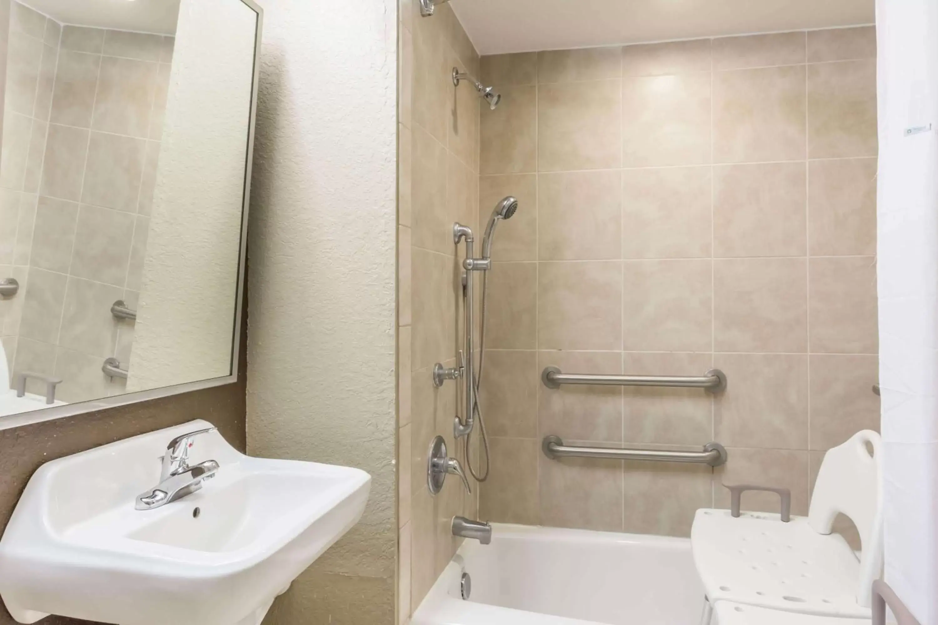 Bathroom in Microtel Inn & Suites by Wyndham Jacksonville Airport