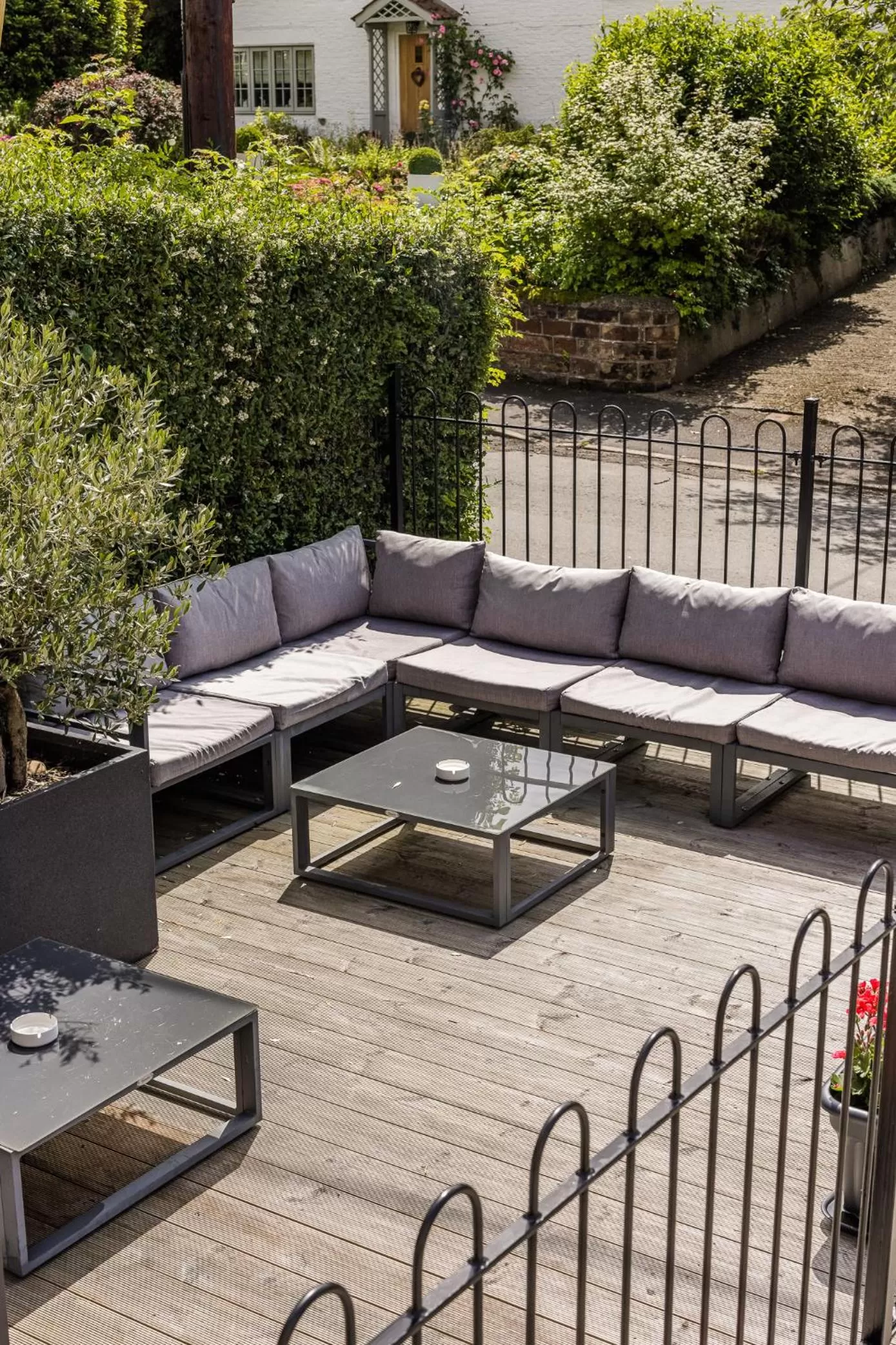 Patio in Plum and Partridge Husthwaite