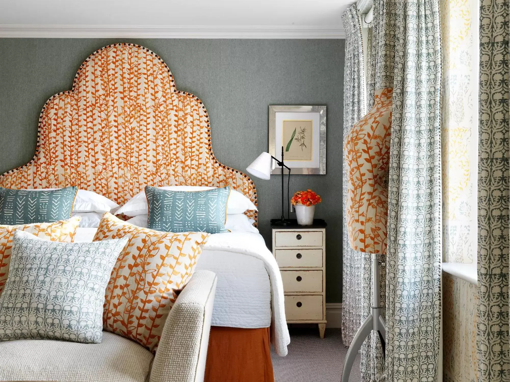 Bedroom, Bed in Knightsbridge Hotel, Firmdale Hotels