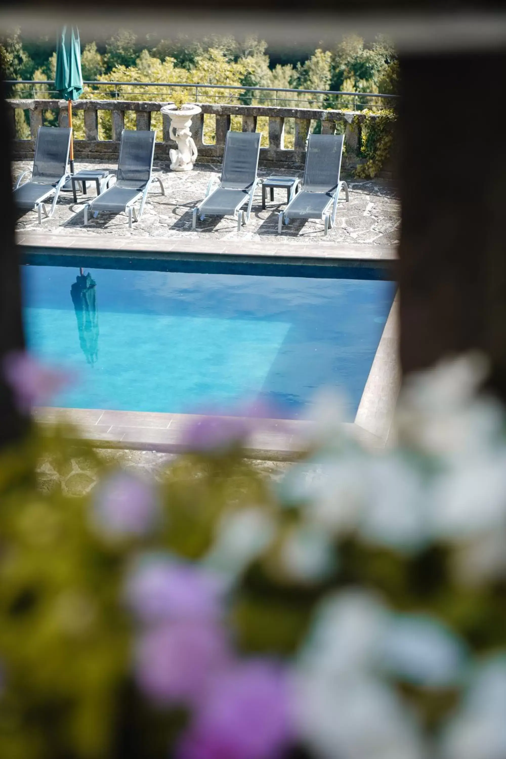 Patio, Swimming Pool in Angelats Hotel