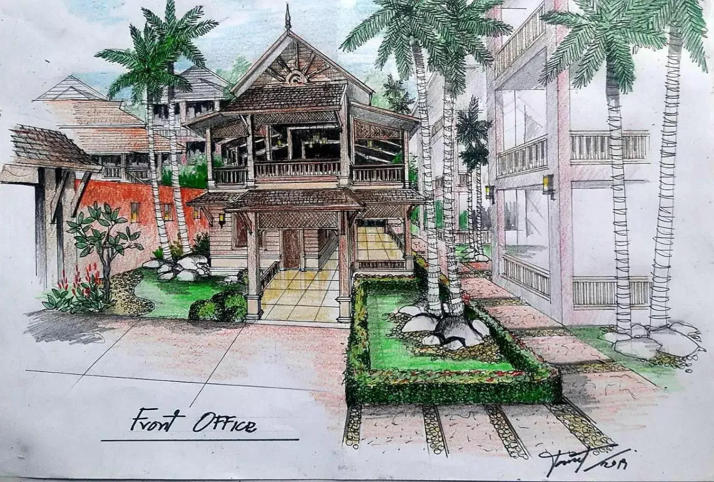 Garden view in Rainforest Huahin Village Hotel Garden view in Rainforest Huahin Village Hotel