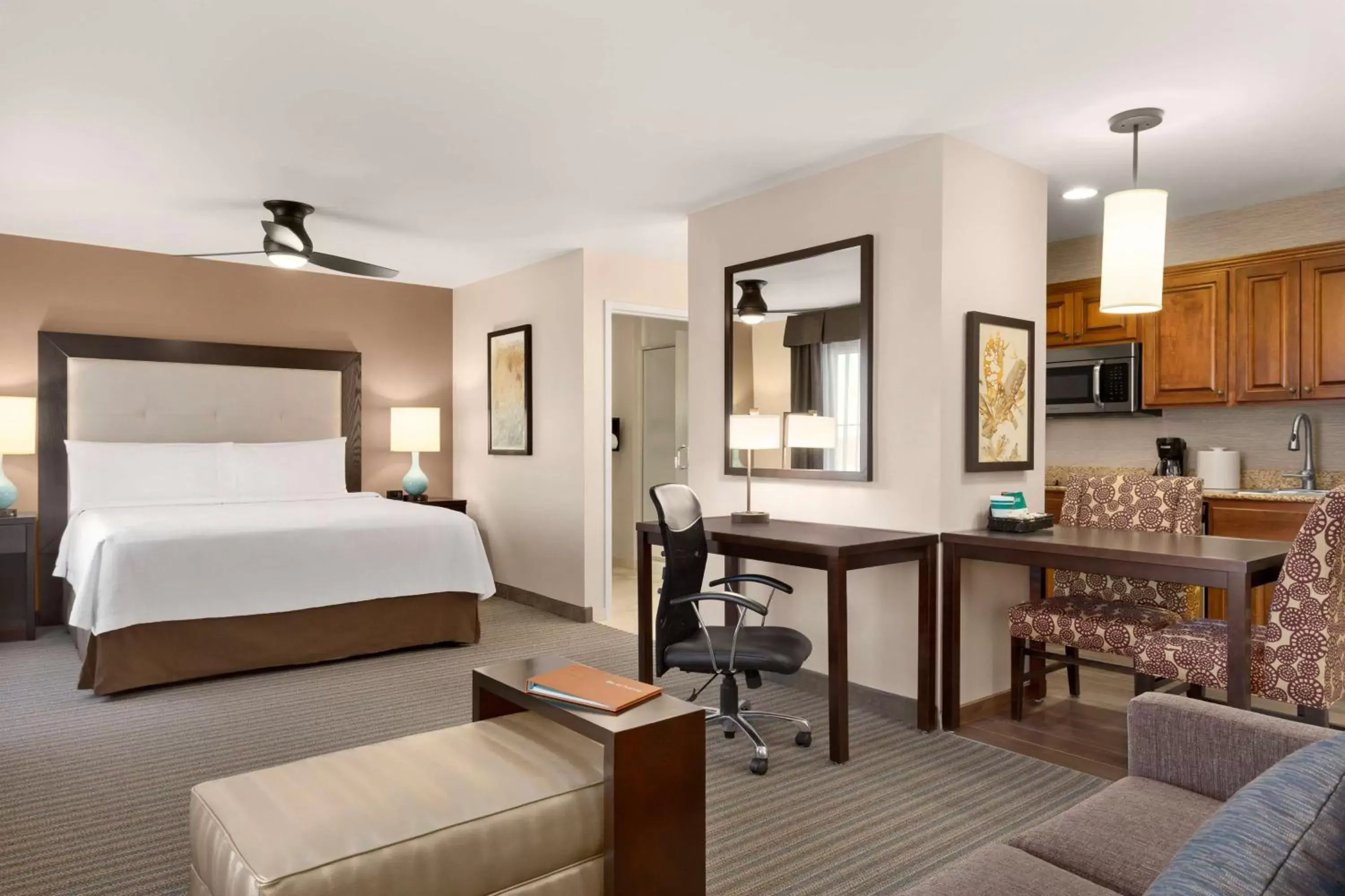 Bed in Homewood Suites by Hilton Fargo