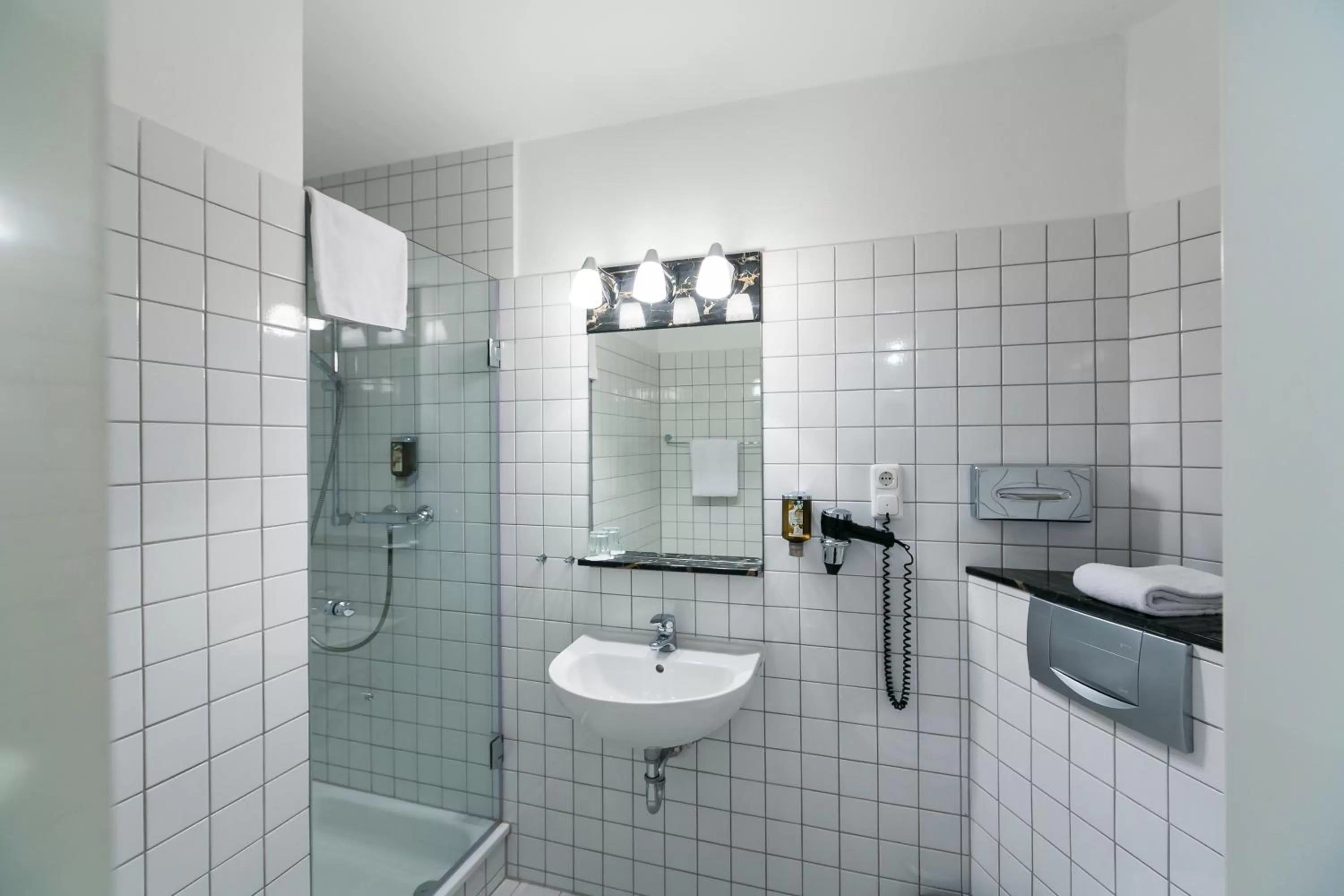 Bathroom in Wald & Golfhotel Lottental