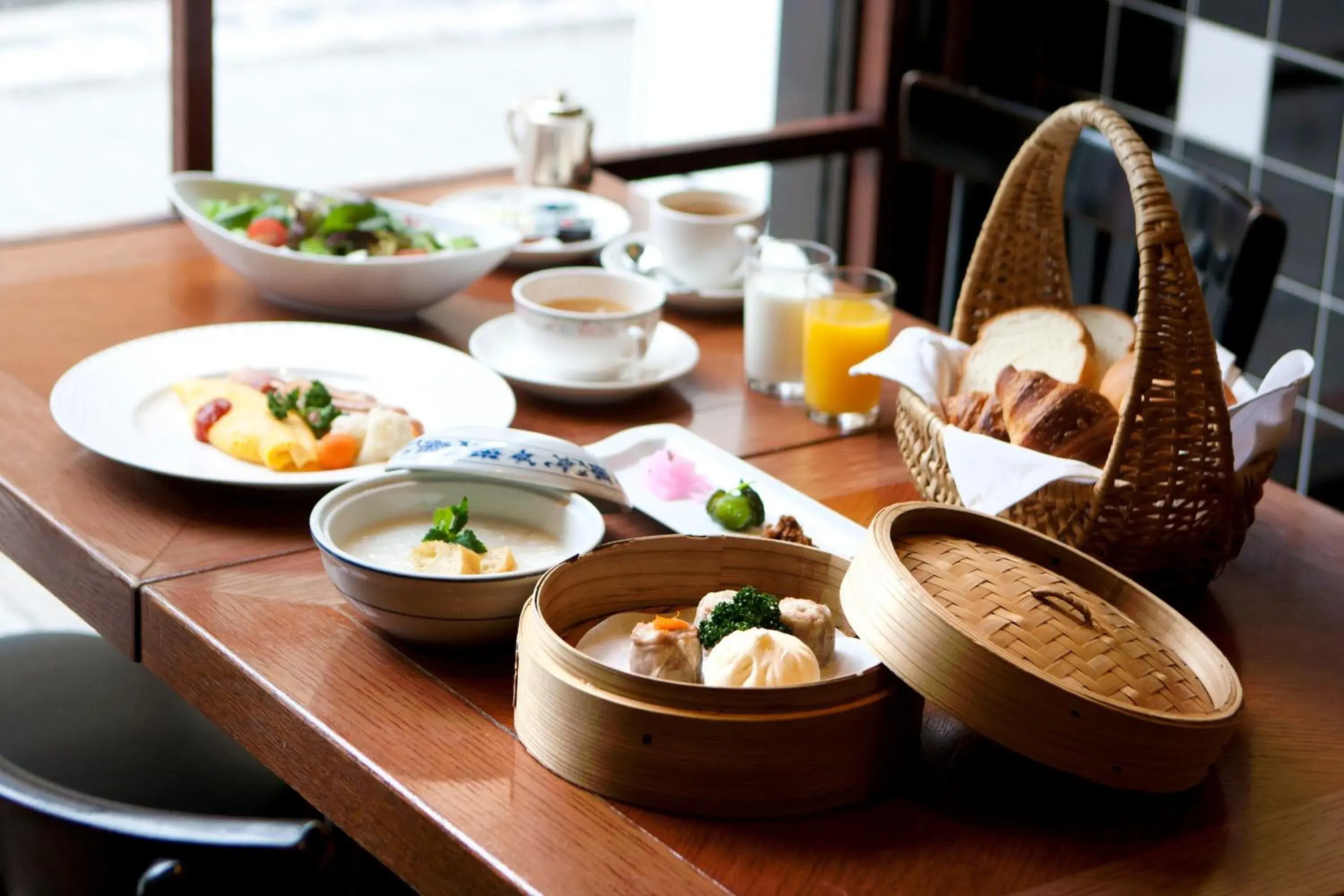Buffet breakfast in Rose Hotel Yokohama