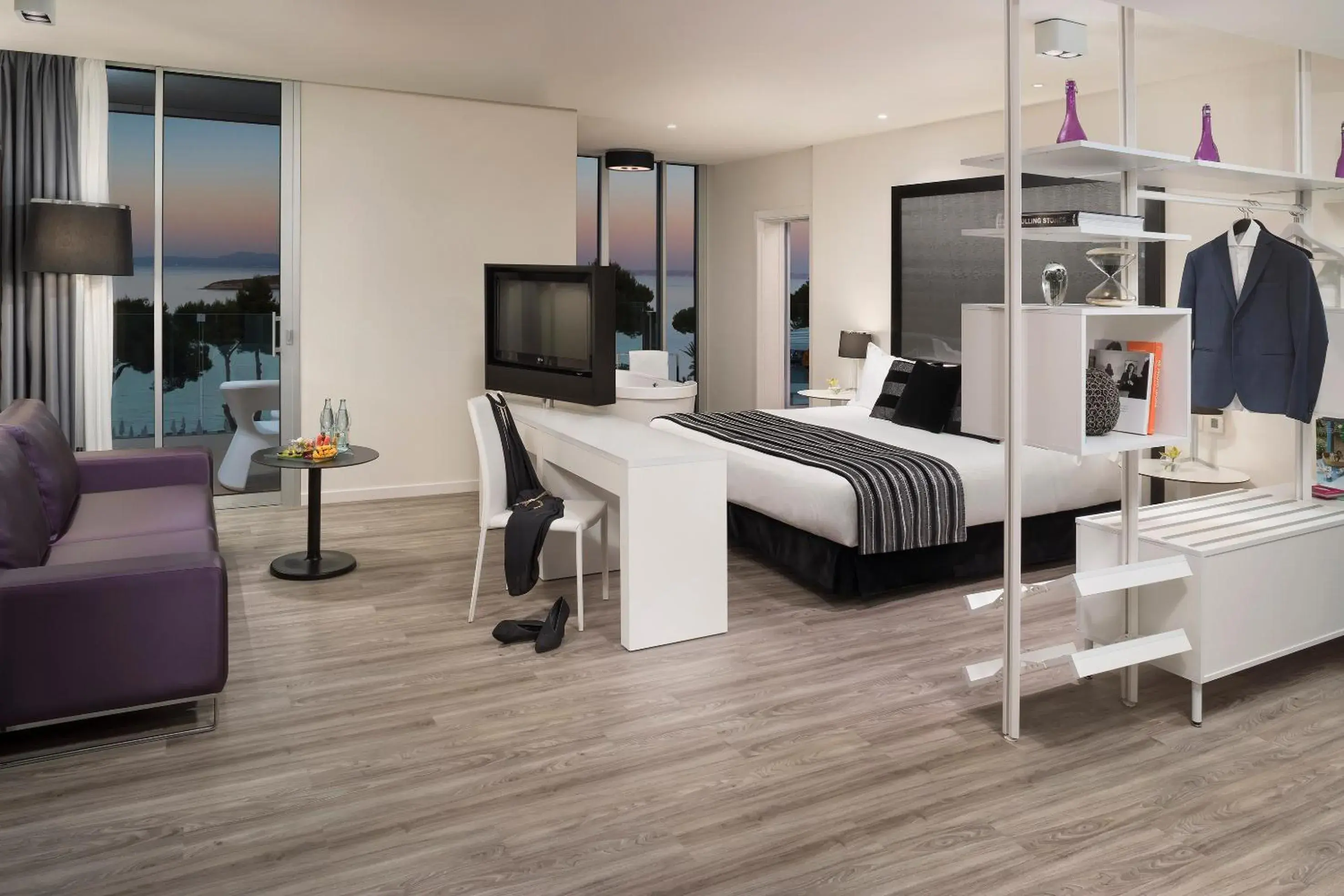 Bedroom, TV/Entertainment Center in Melia South Beach