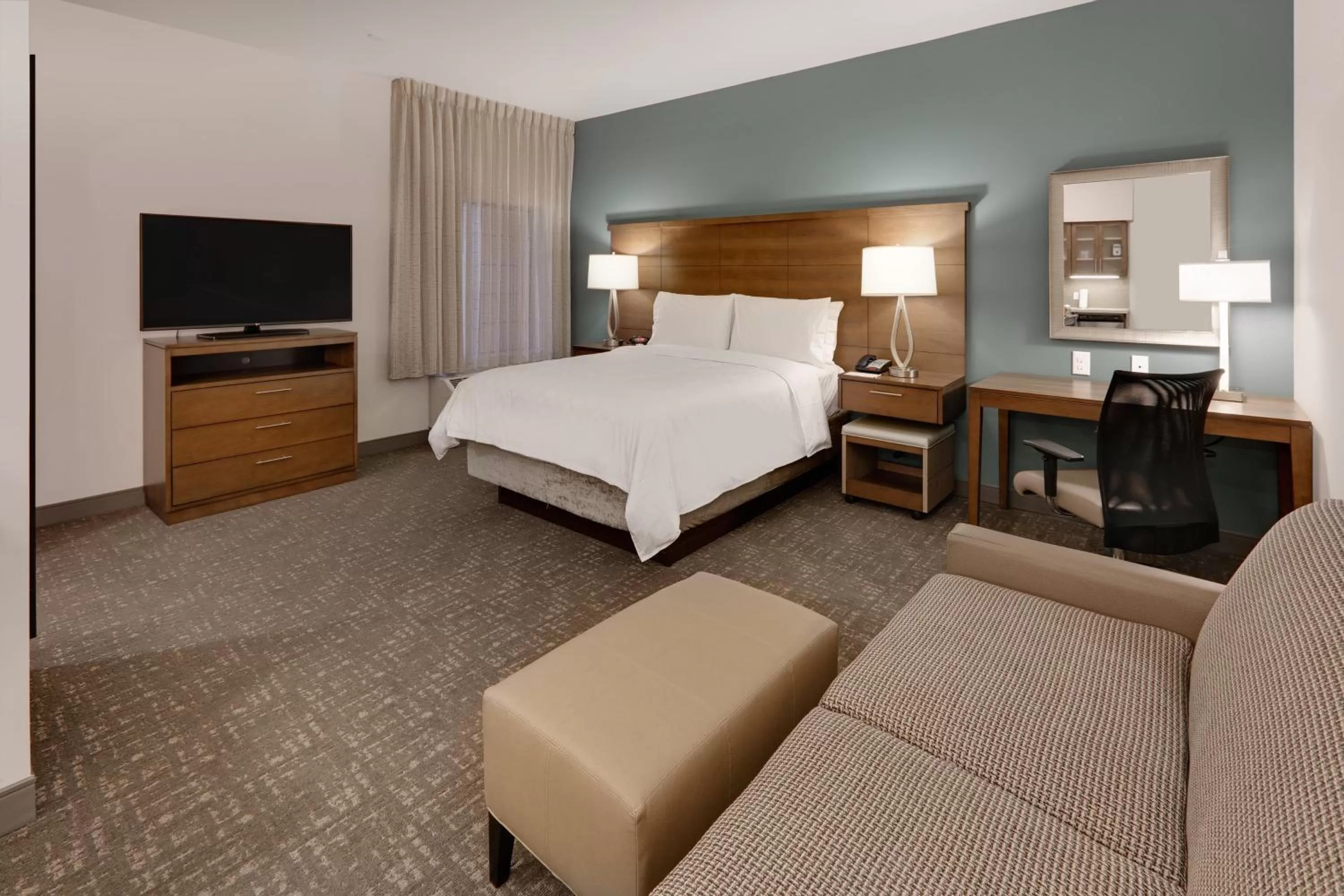Photo of the whole room, Bed in Staybridge Suites - Oklahoma City - Downtown by IHG