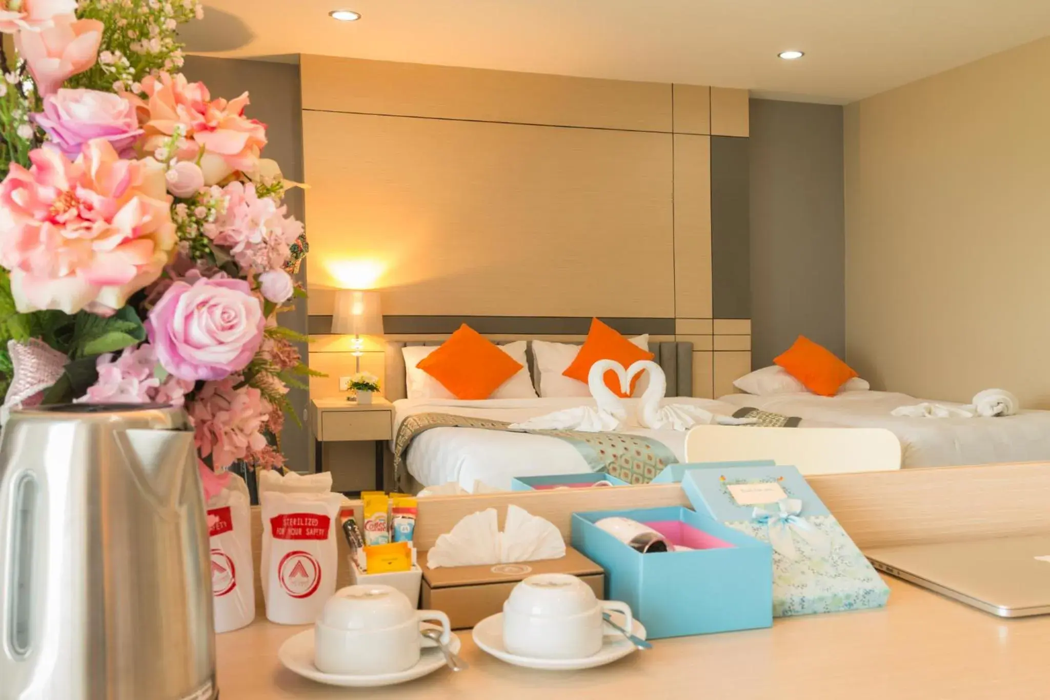 Bed in The Smart Hotel Hat Yai (SHA Extra Plus)