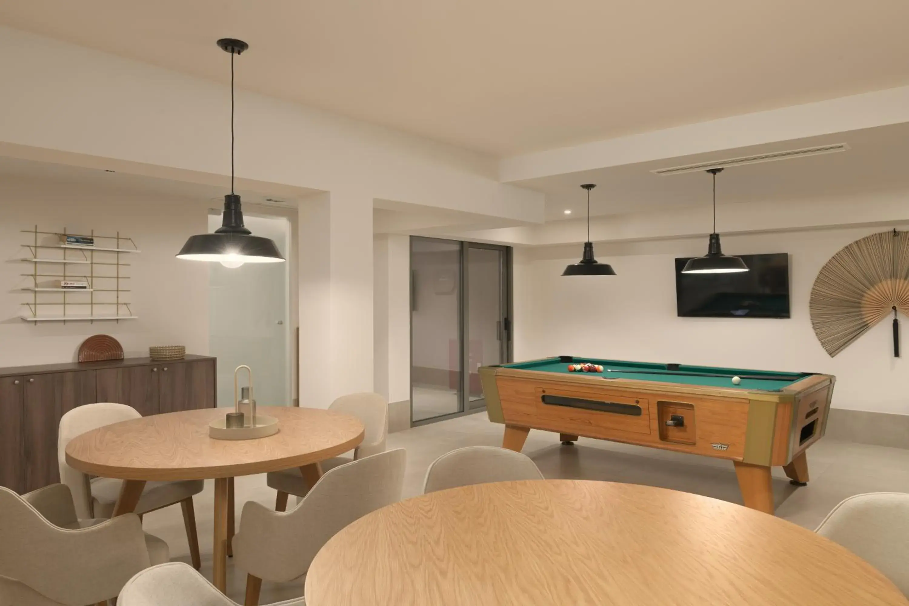 Communal lounge/ TV room, Billiards in Paralos Venus Suites Adults Only