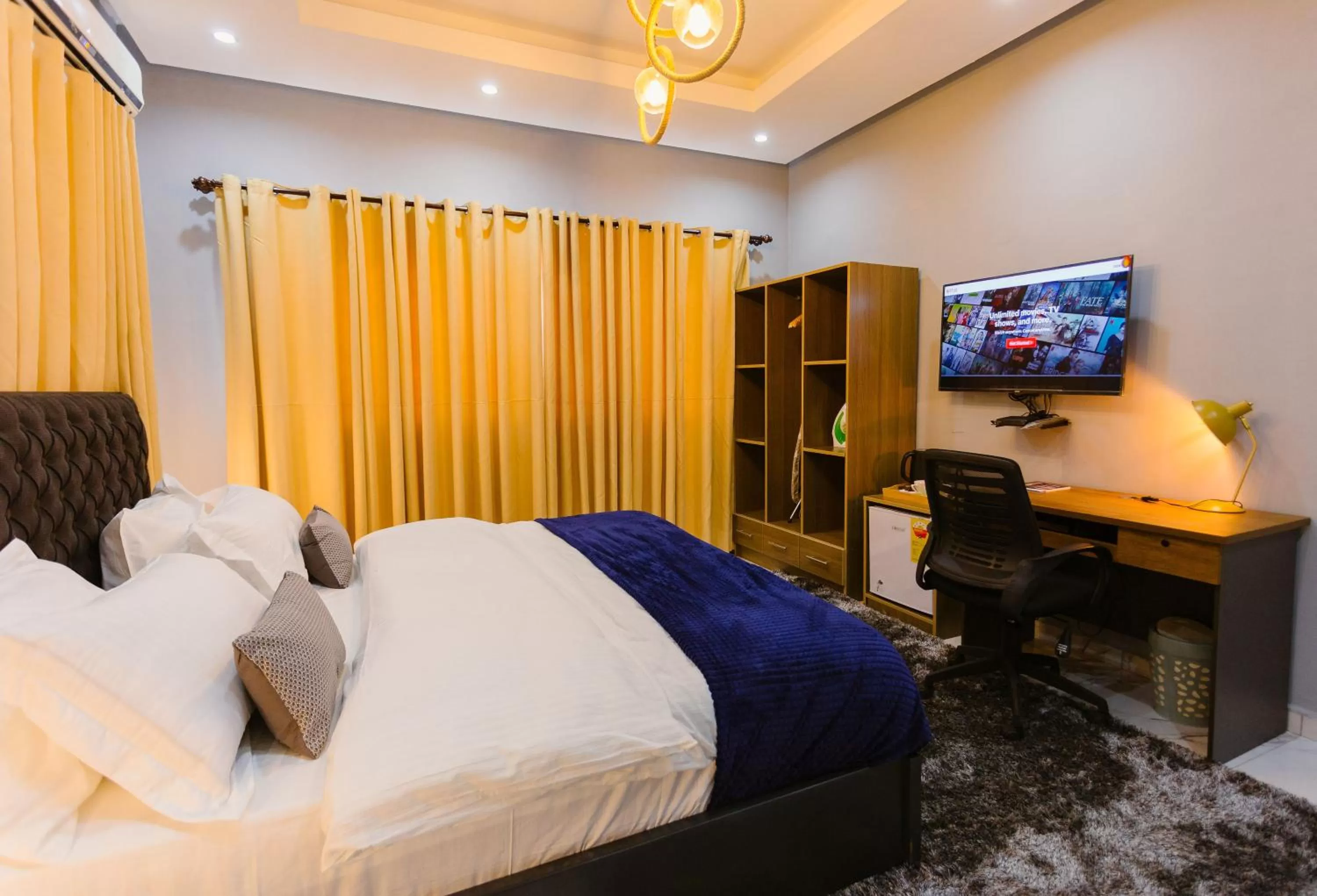 Bed in The Avery Suites, East Legon