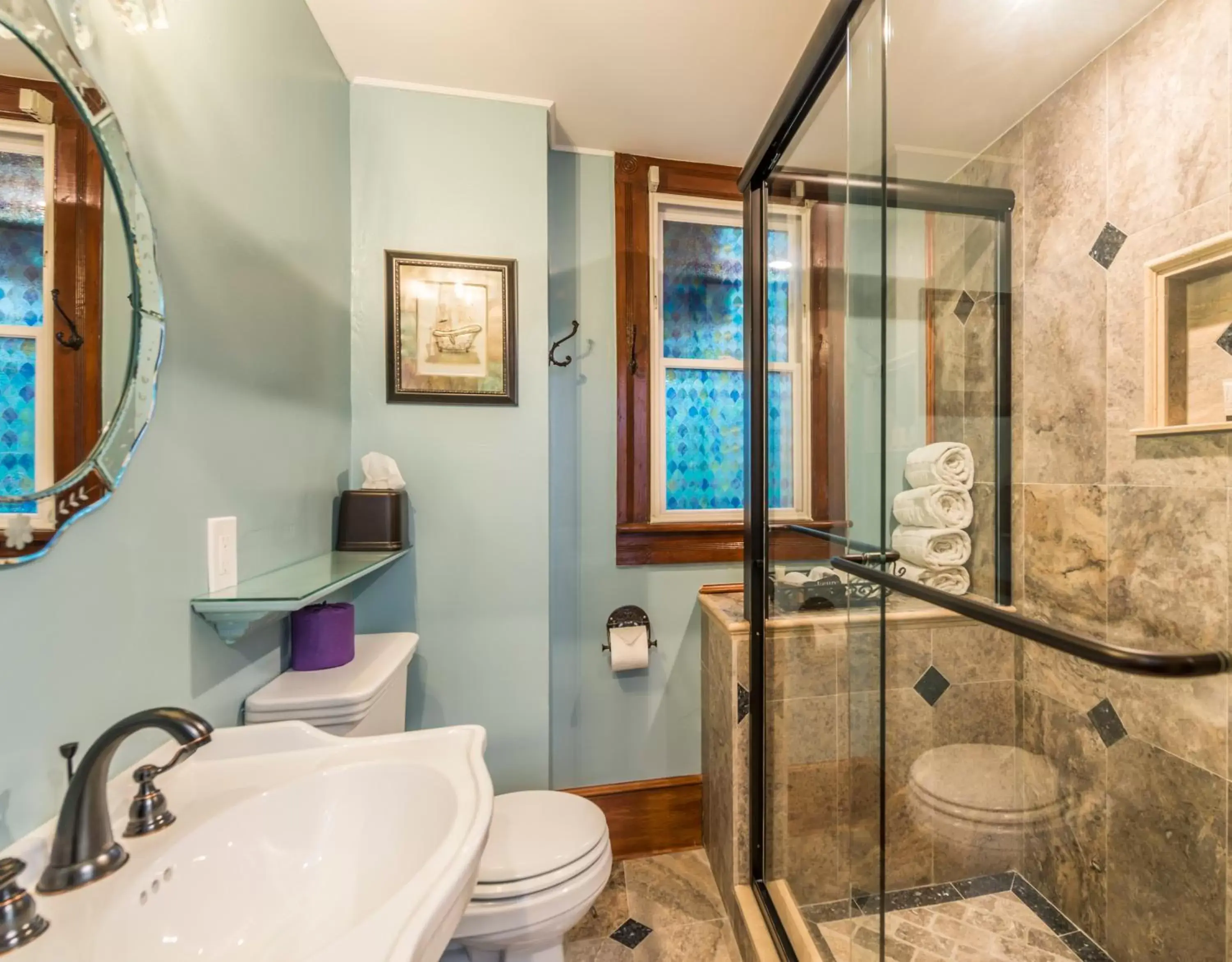 Shower, Bathroom in Carriage Way Inn Bed & Breakfast Adults Only - 21 years old and up