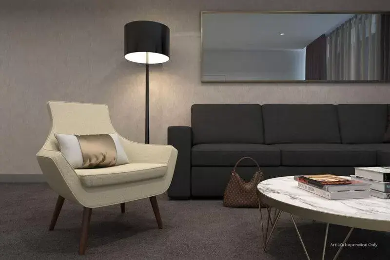 Living room, Seating Area in Silkari Suites at Chatswood