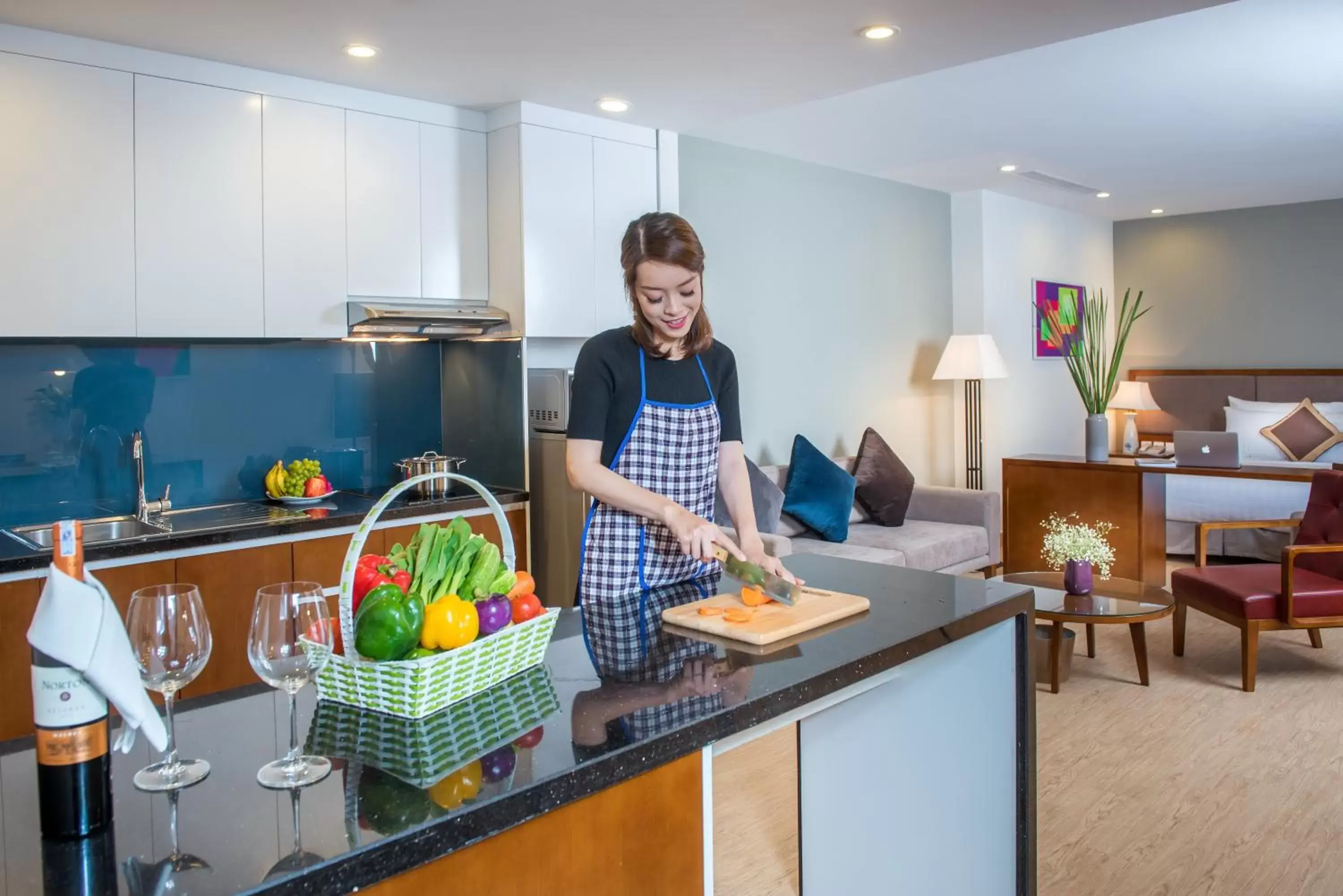 Kitchen or kitchenette in Dream Hotel and Apartment